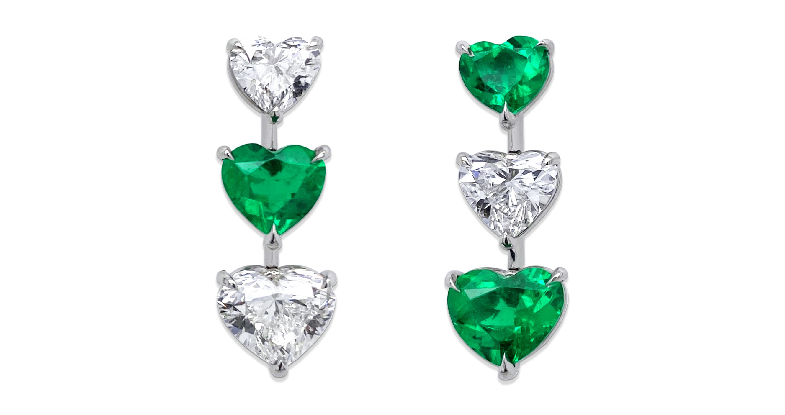Emerald & Diamond Earrings 252