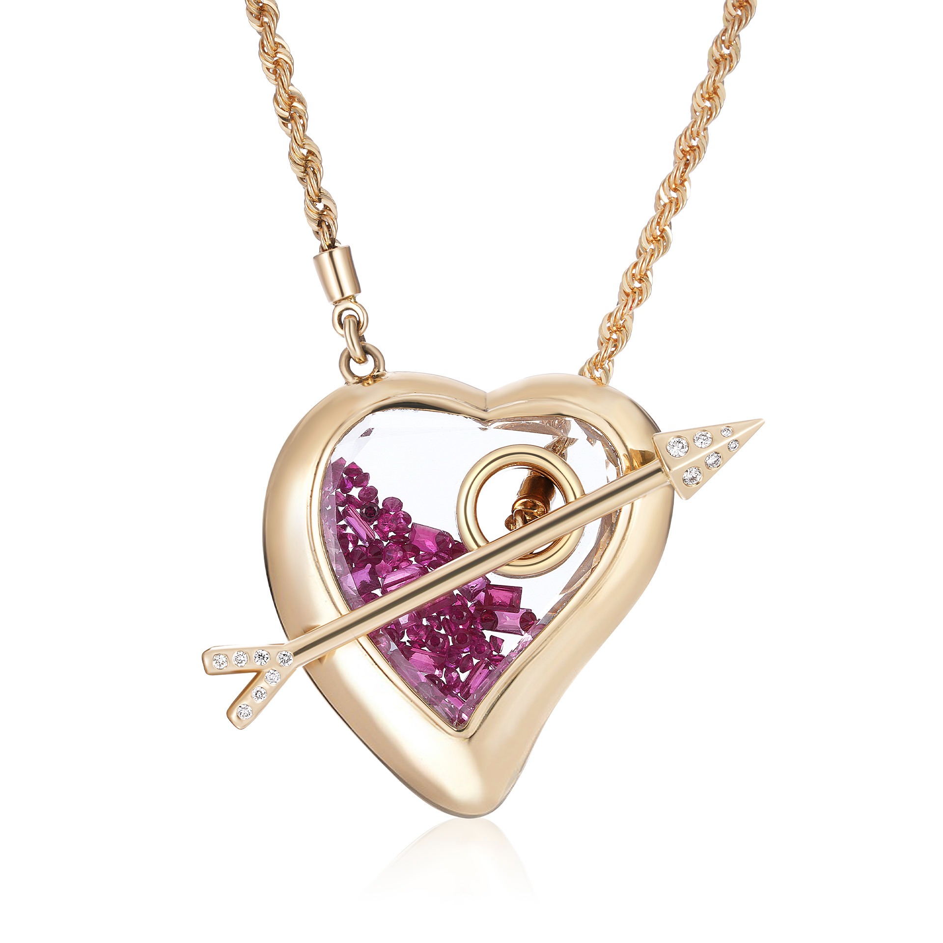 Afago Toggle Necklace Ruby 312