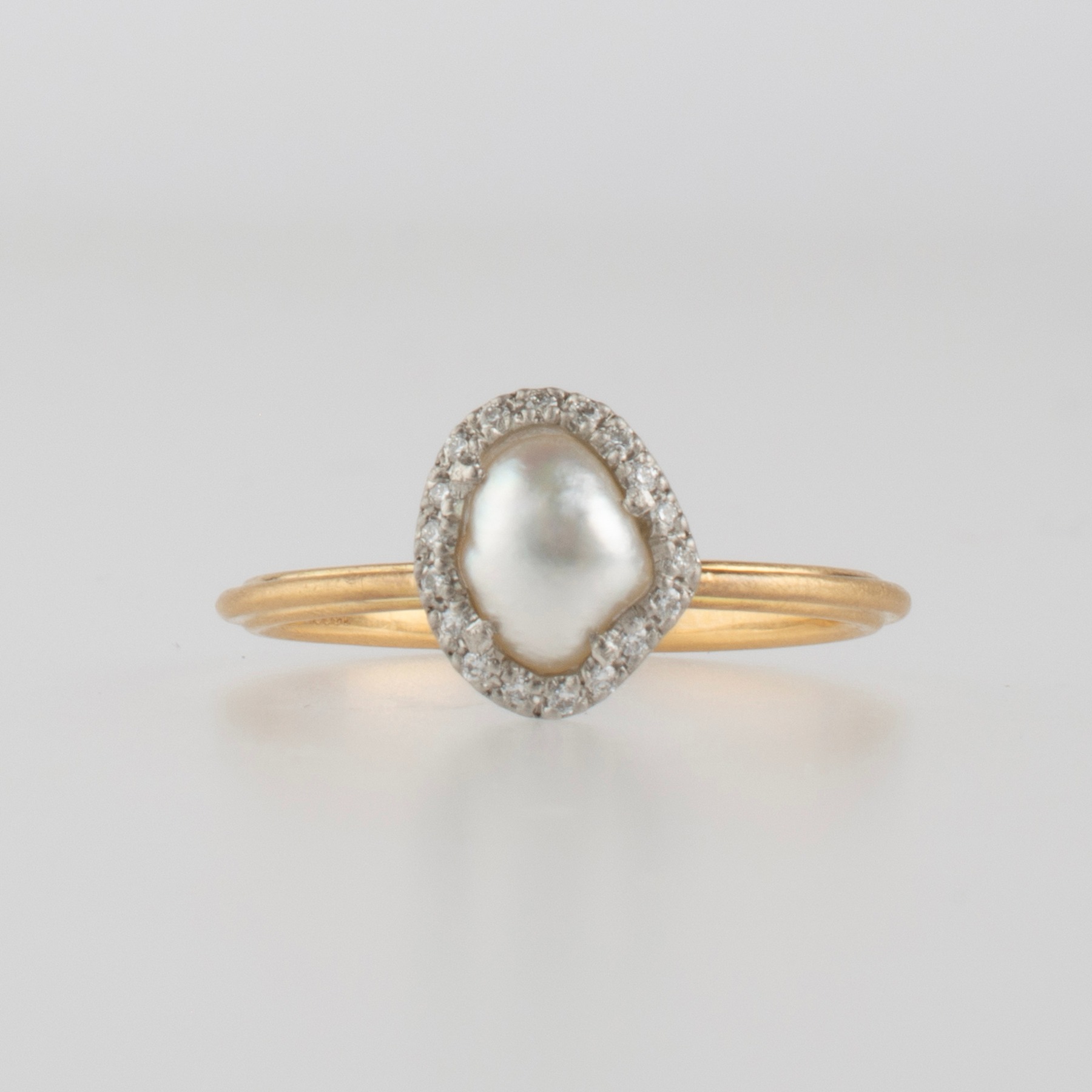 Tulle south sea pearl diamond ring 329