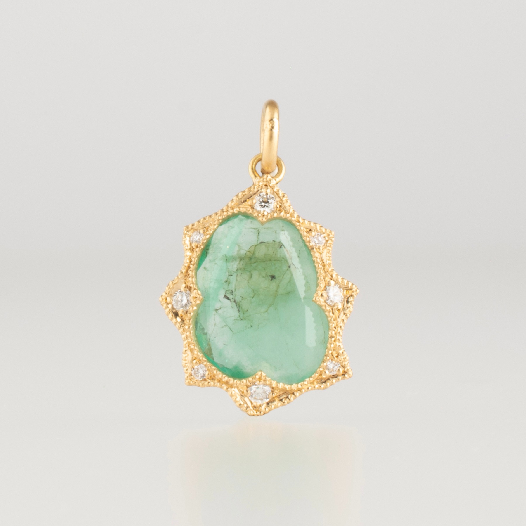 coronet emerald diamond pendant top 363
