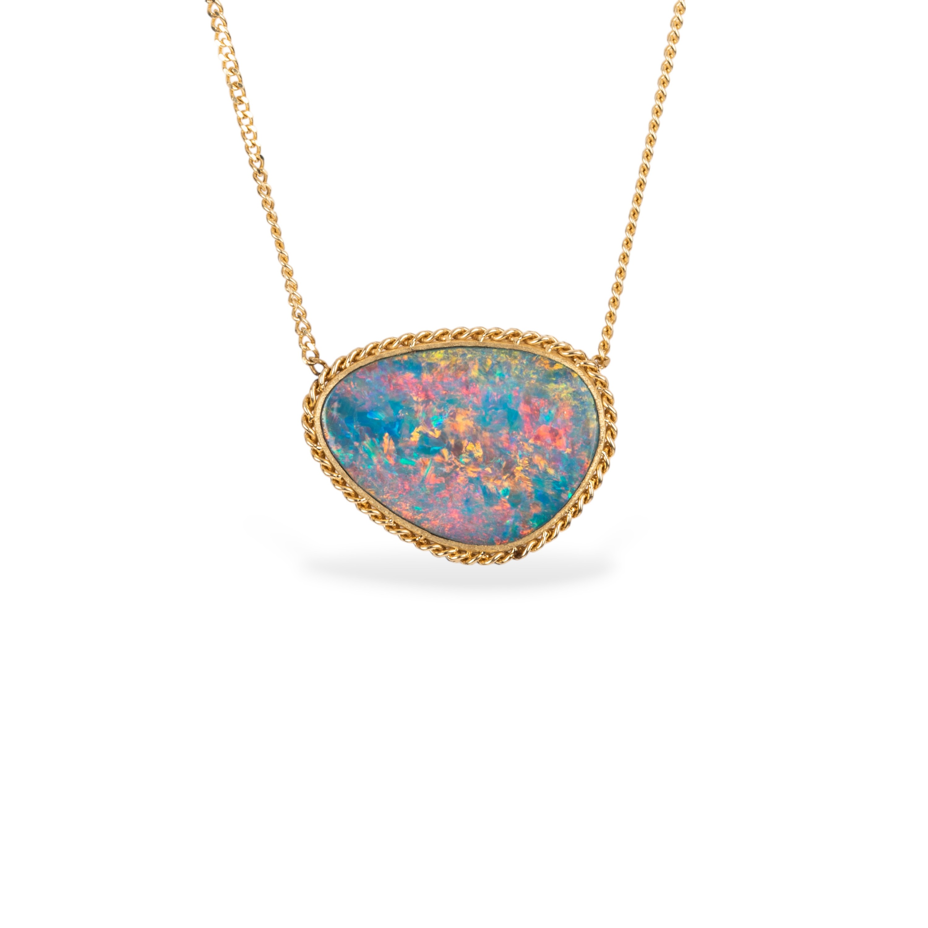 Australian Opal Doublet Mystical Necklace 369