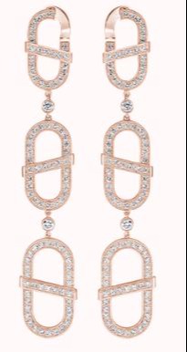 VITAMIN PINK 3-MOTIF DROP EARRINGS 449