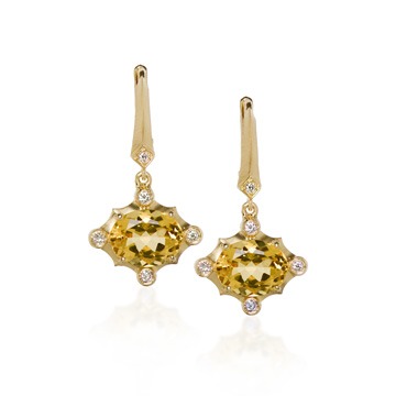 Yellow Beryl Earrings 458