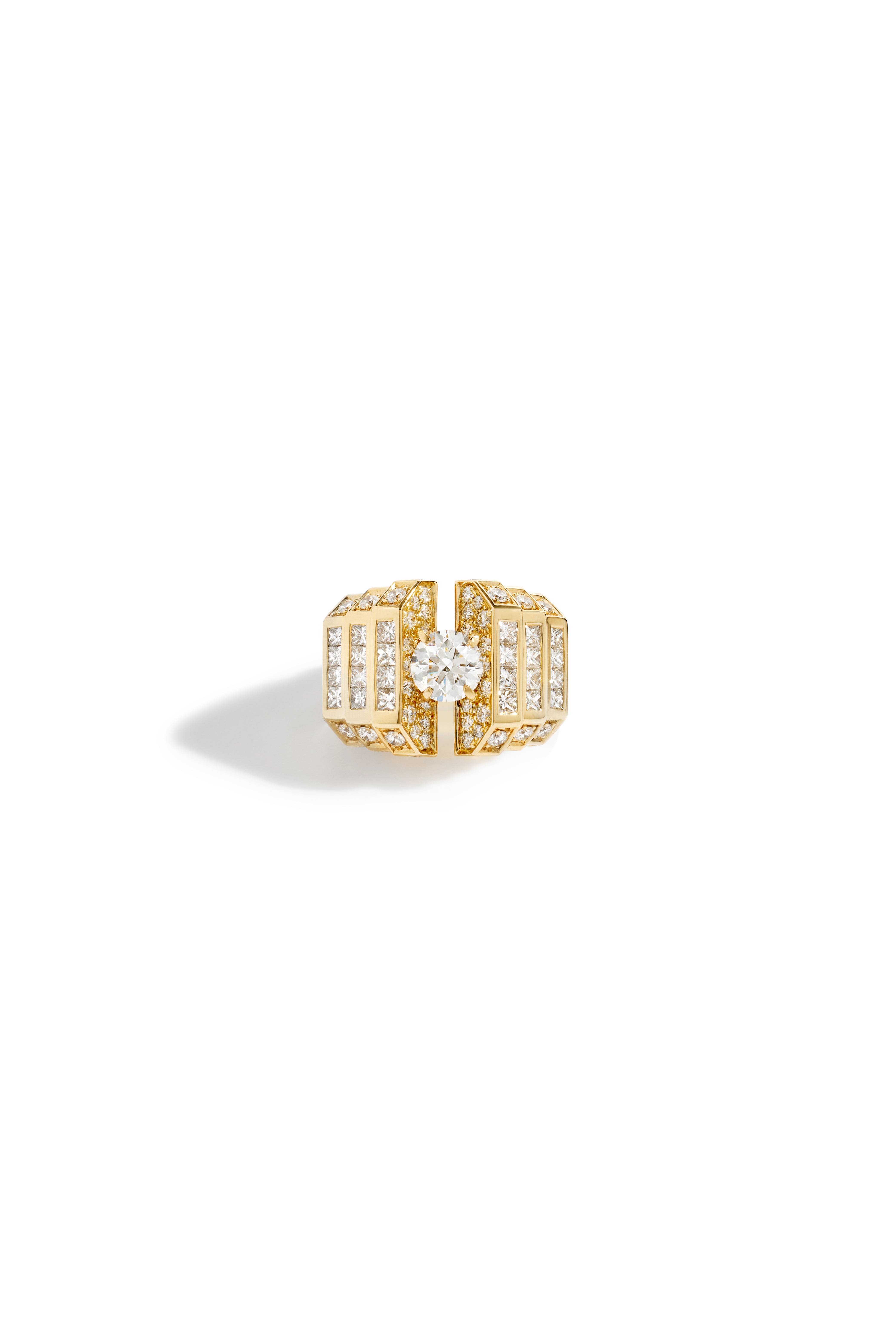 RING MEANINGFUL YELLOW GOLD & DIAMONDS 46