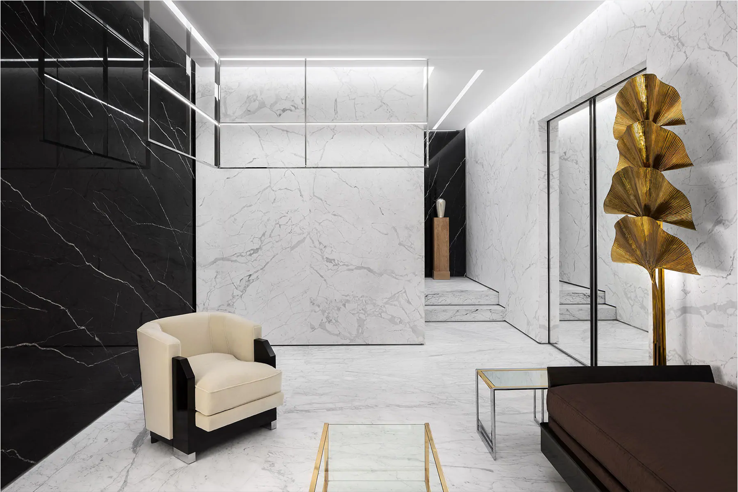 Timeless Elegance: The Classic Black and White Marble Collection 133