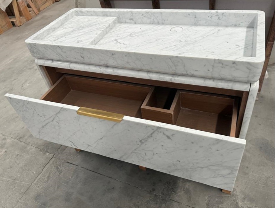 Customized natural marble vanity top 141