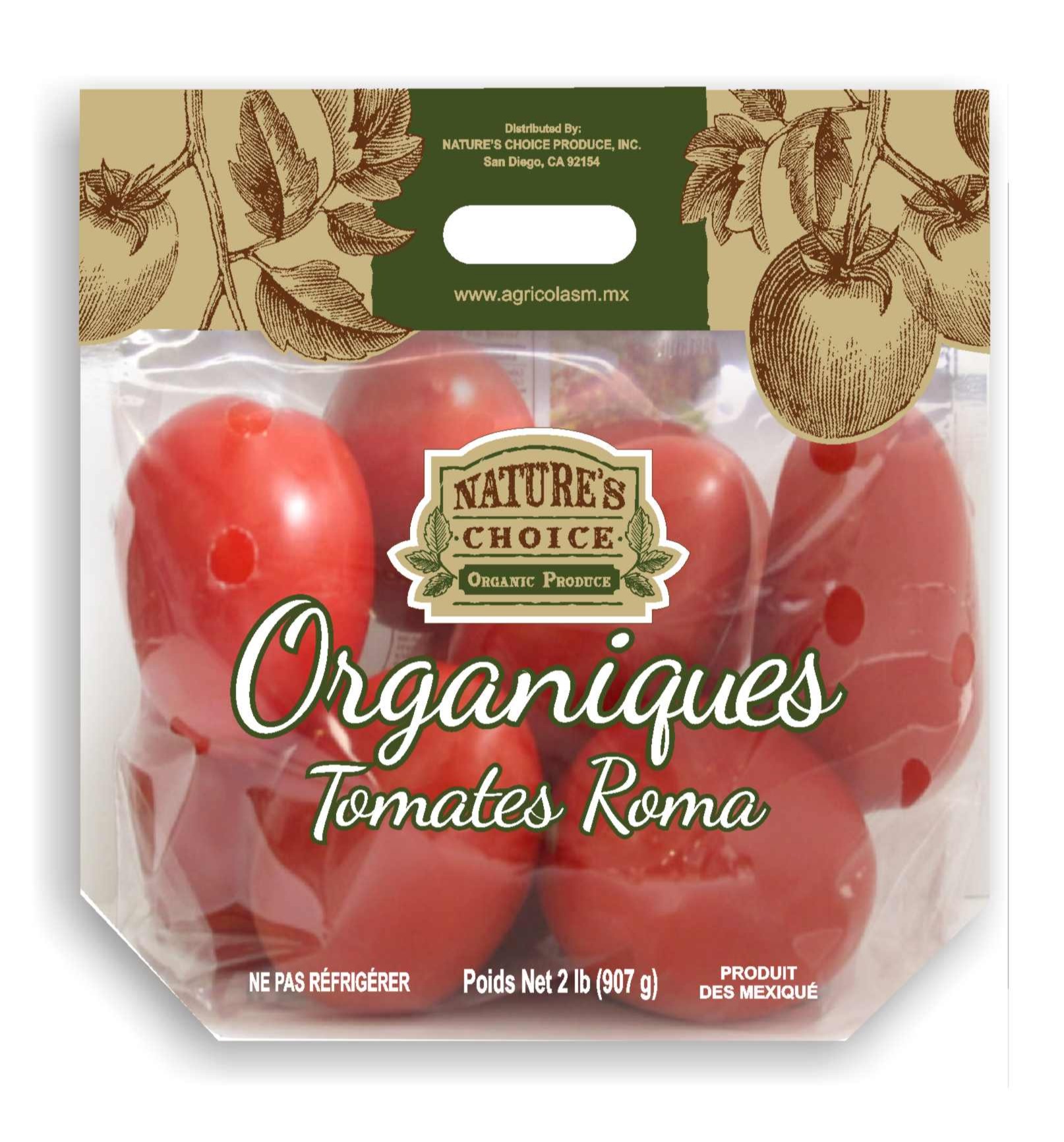 Organic Roma Tomatoes 595