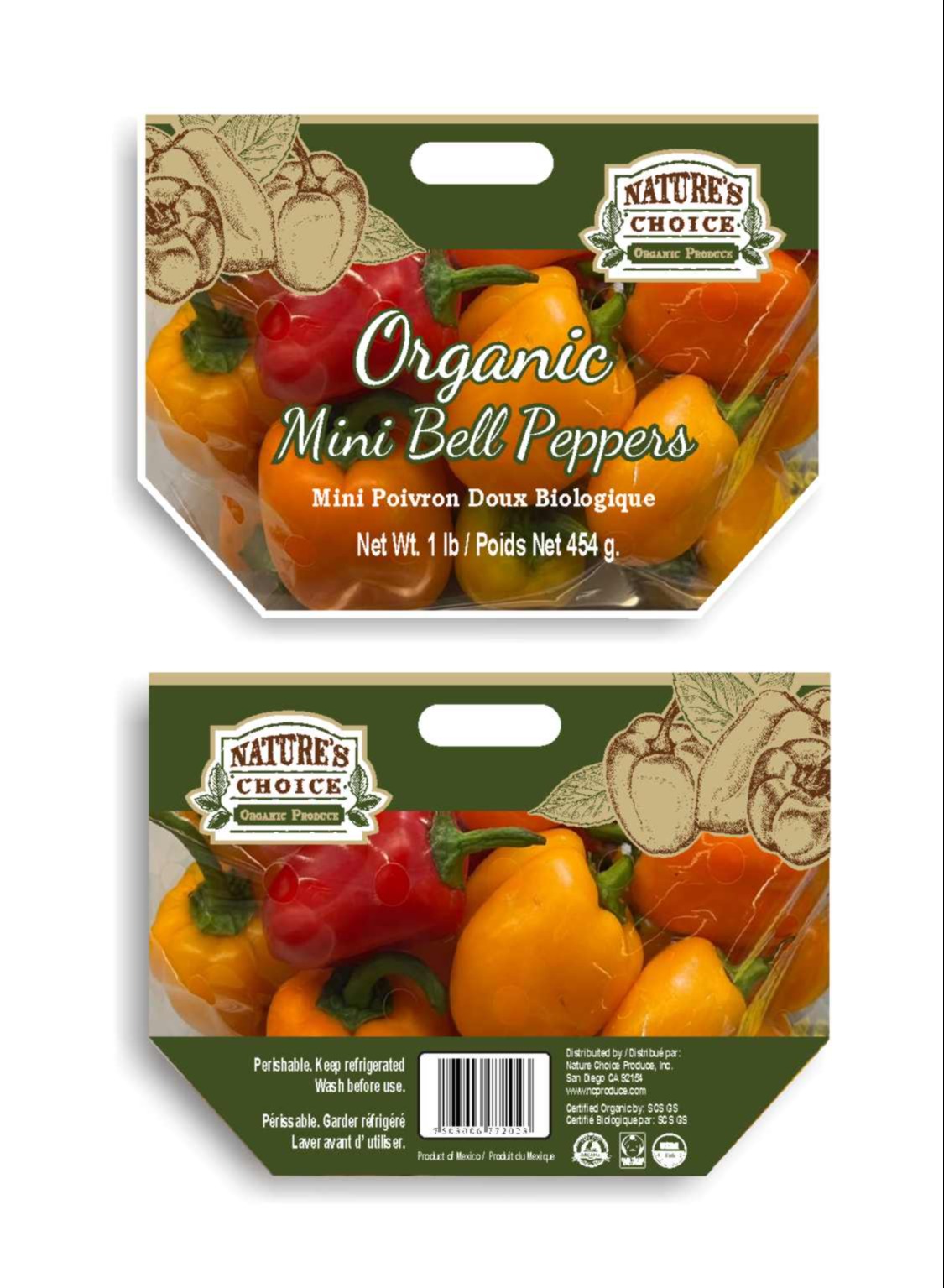 Organic Mini Bell Pepper 596