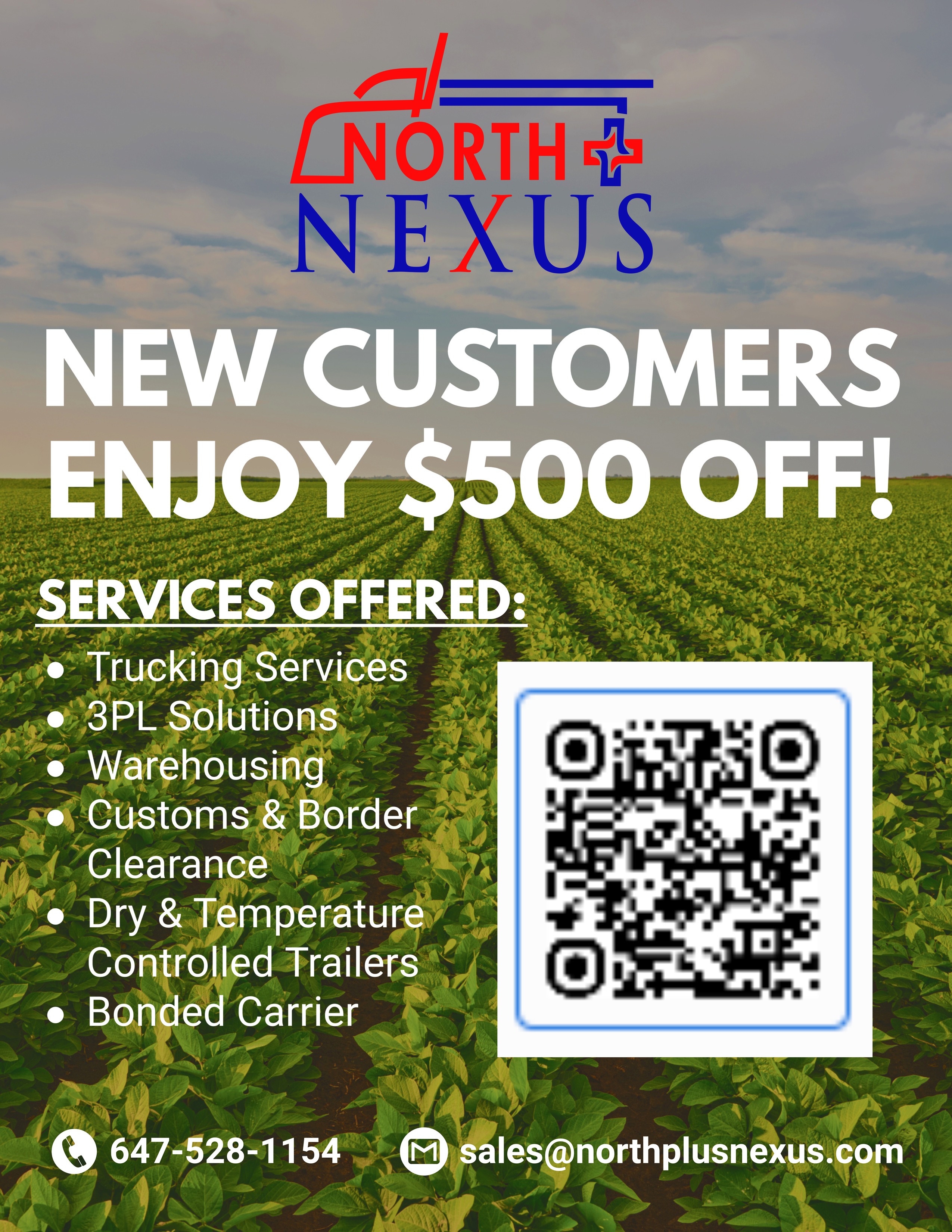 $500 Off for New Customers! 915