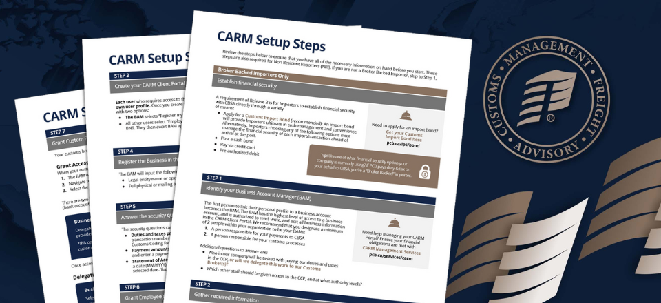 CARM Checklist 109