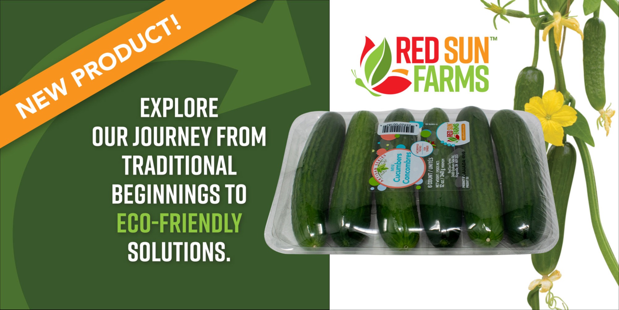 Red Sun Farms Sustainable Packaging For Mini Cukes! 200