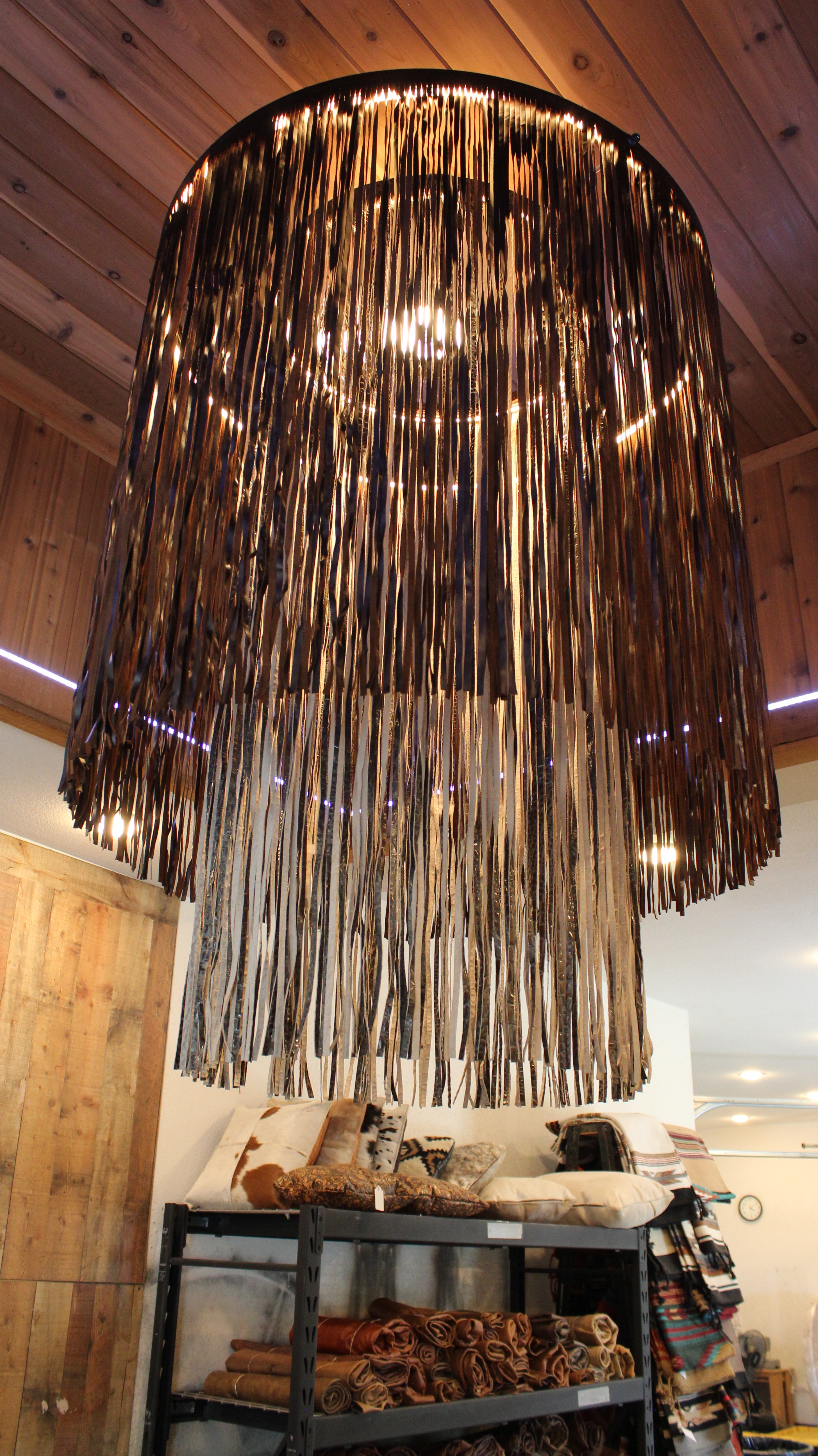 Glow Western: Custom Mercedes Fringe Chandelier 41