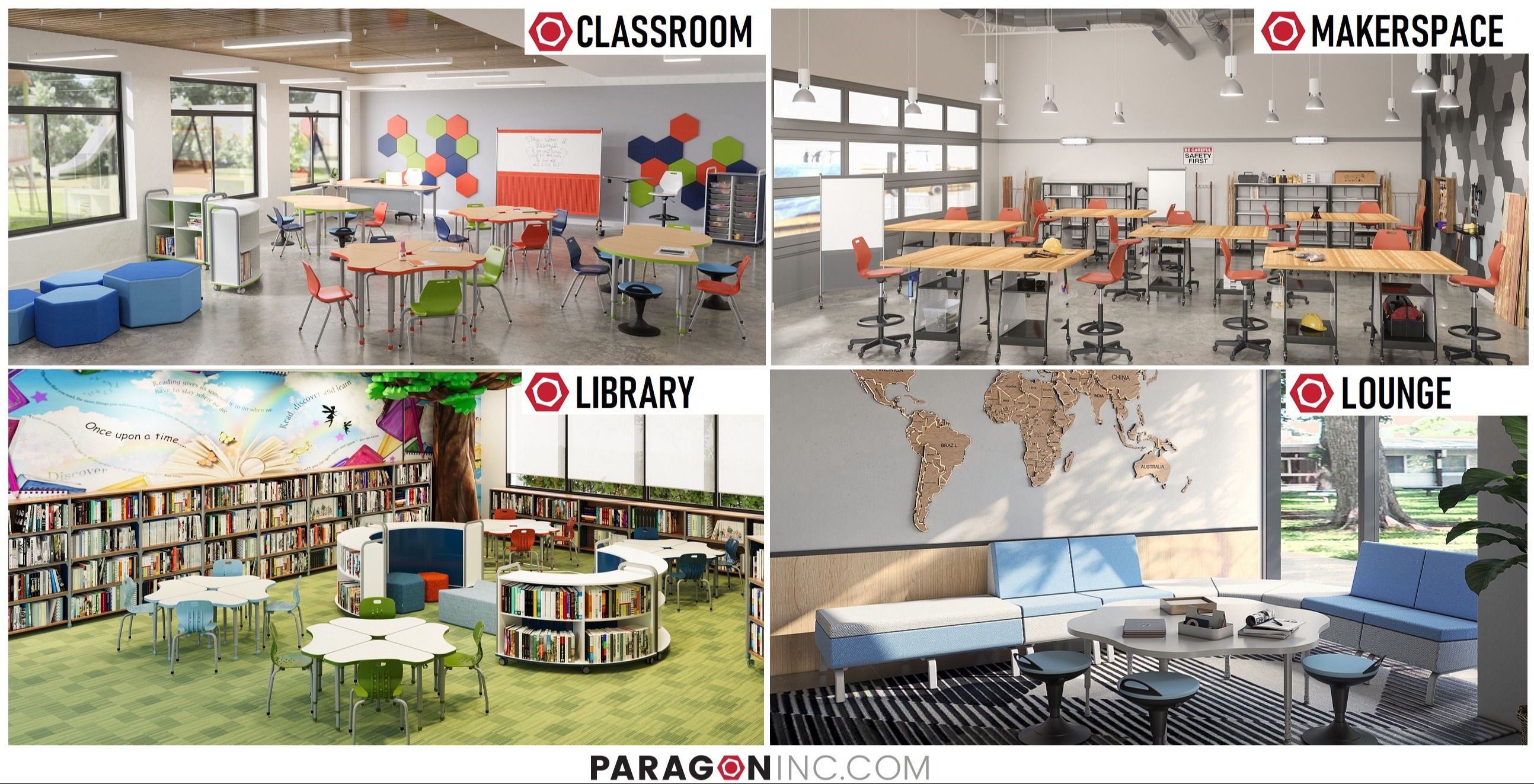 Inspiring School Furniture - Classroom | Makerspace | Library | Lounge 229