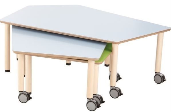 HABA Pro Move Upp Small Pentagon Classroom Tables 289