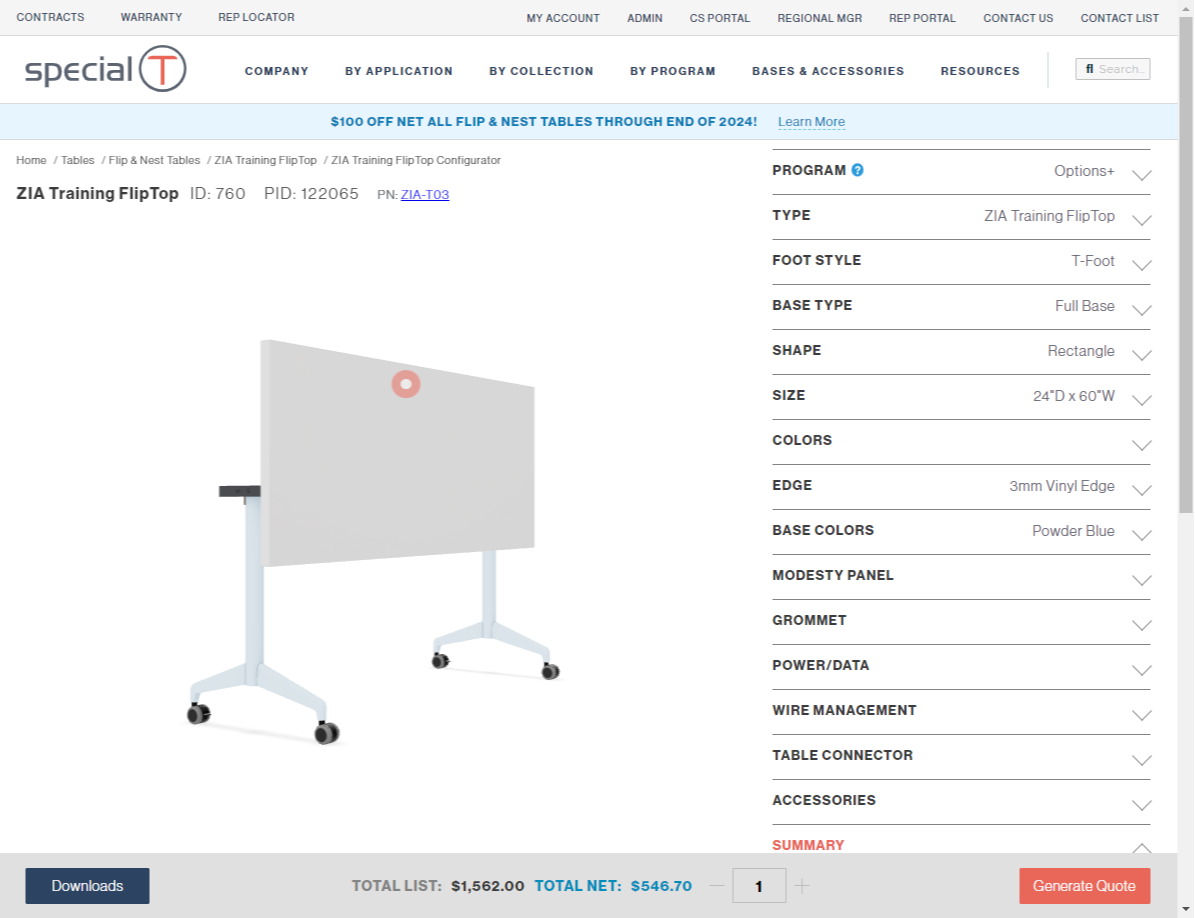 Configure your tables in 3D! 34