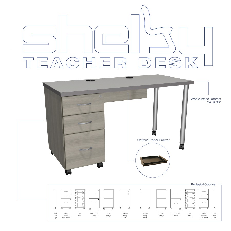 Shelby Teacher Desk 393