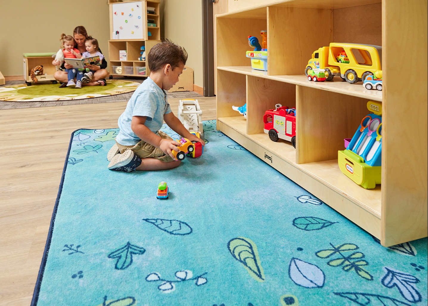Carpets for Kids KIDSoft™ Falling Leaves Border Rug 55