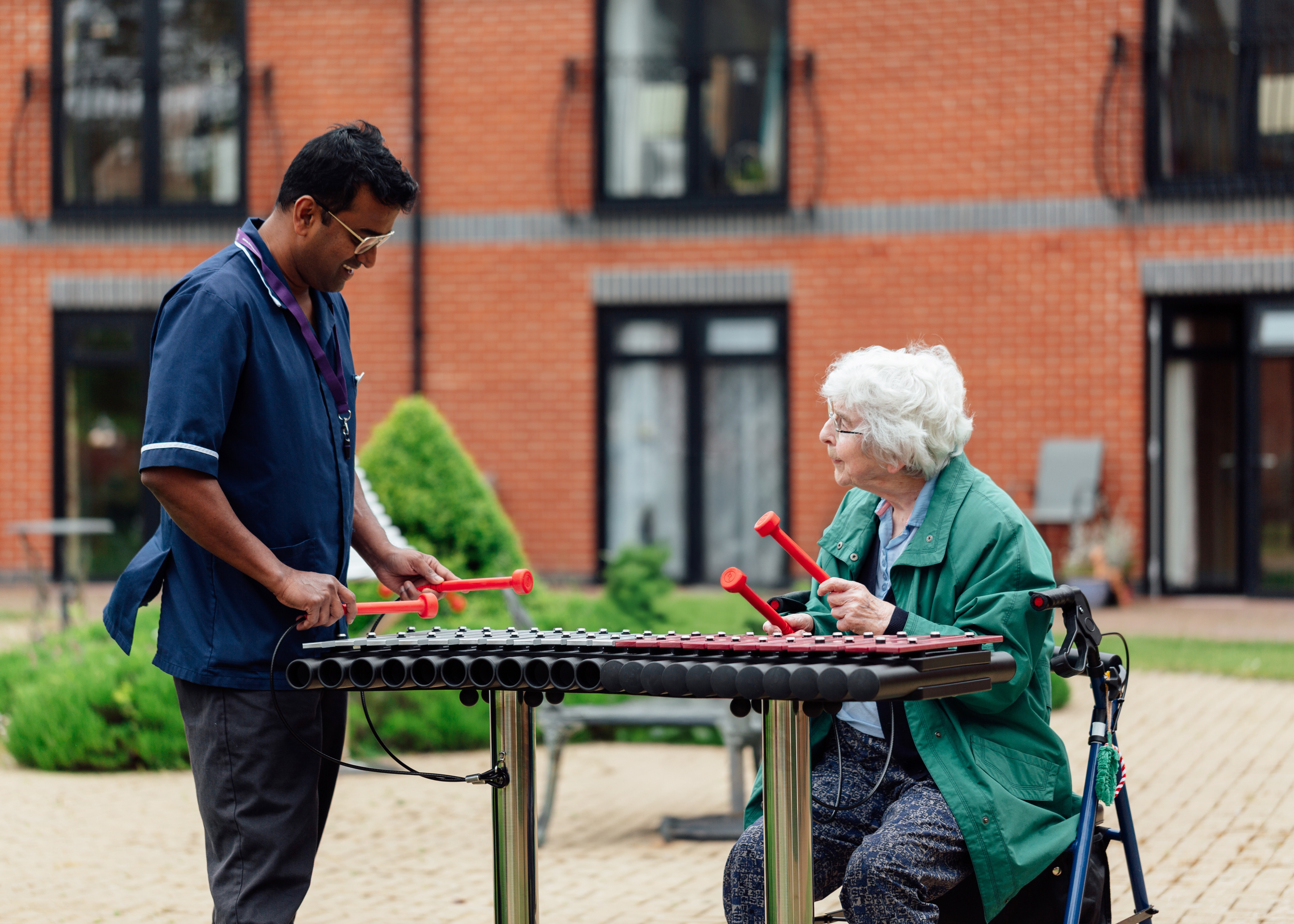 Duo Accessible Outdoor Xylophone 18