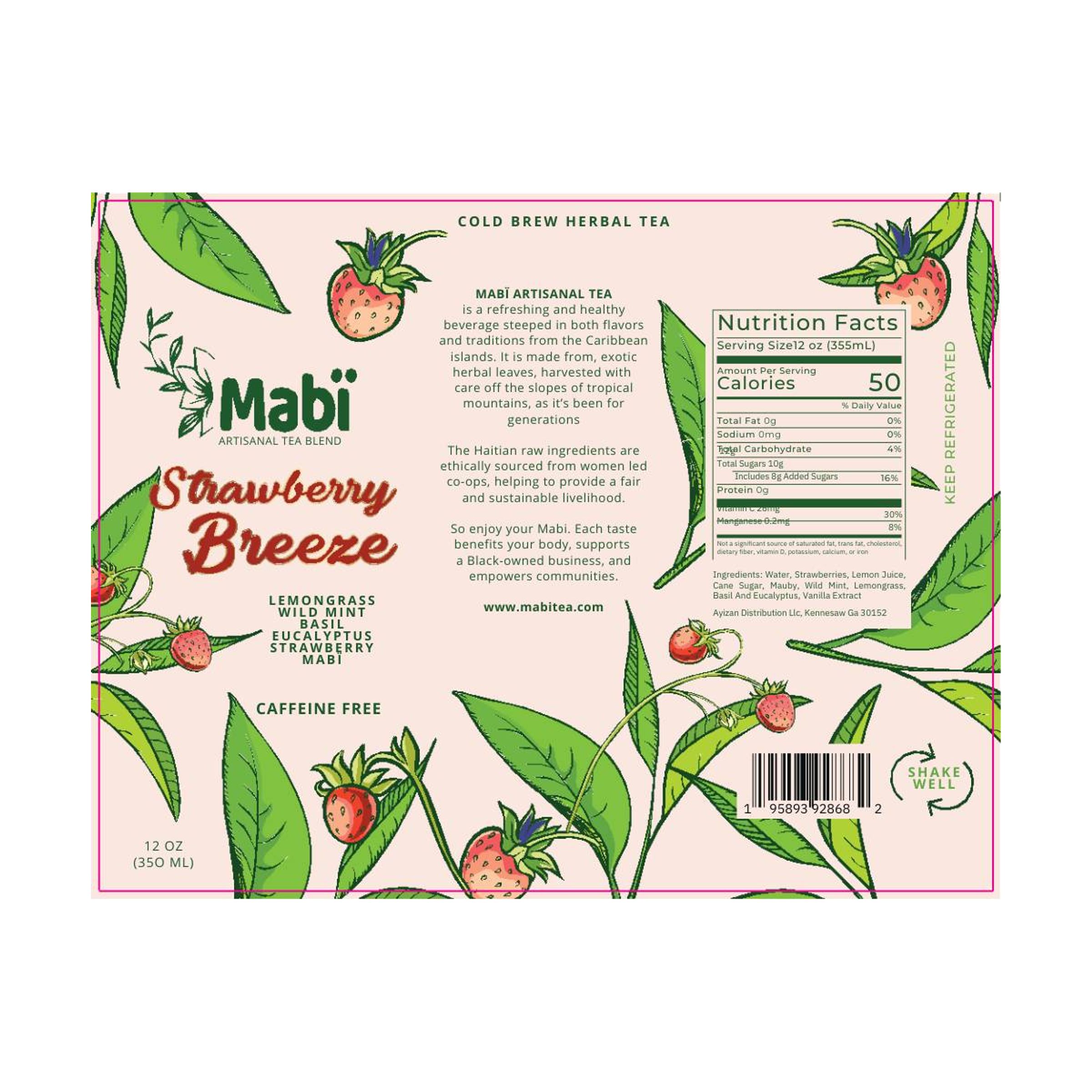 Mabi Artisanal Tea Strawberry Breeze 10114