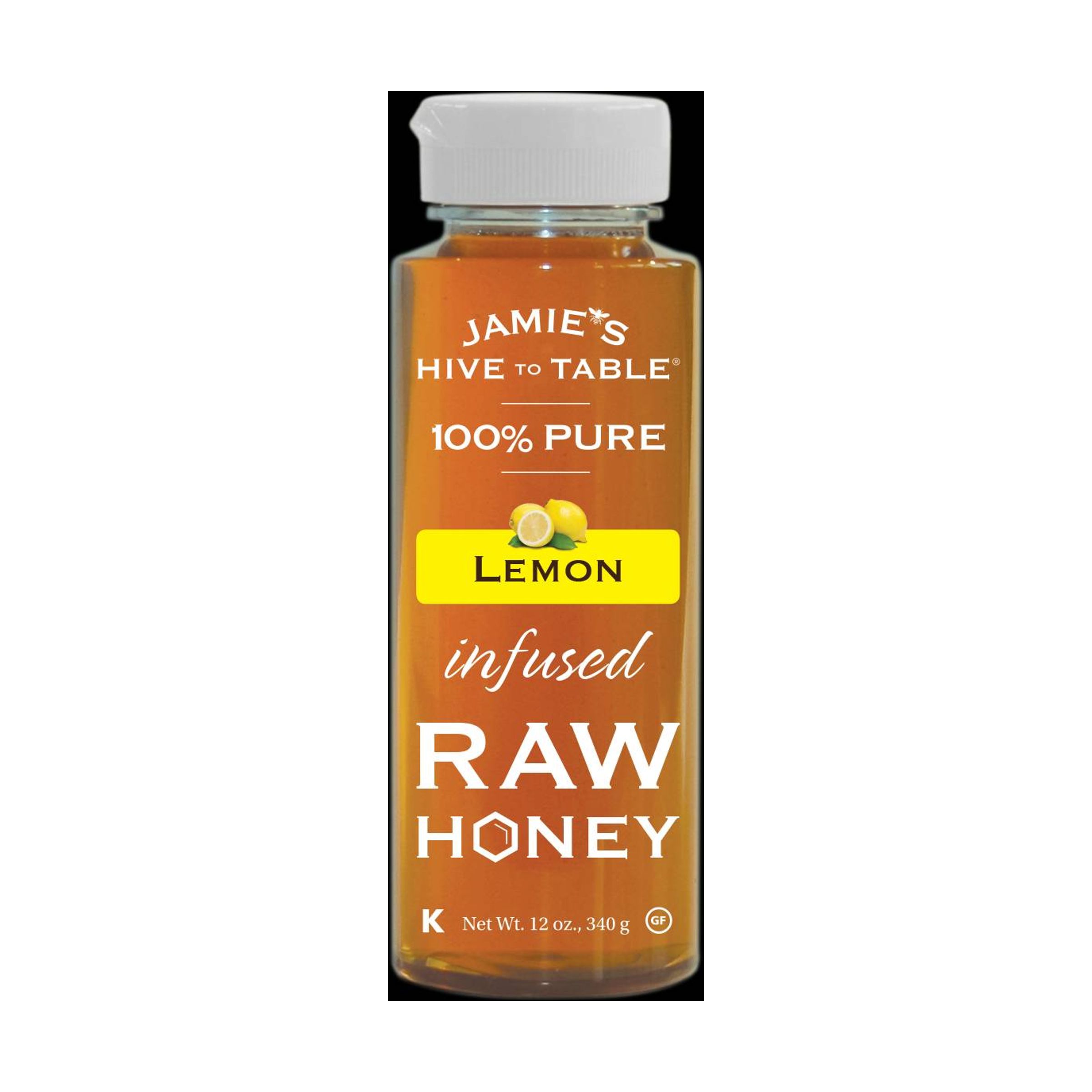 Jamie's Hive to Table Raw Infused Honey - Lemon 12oz 10166