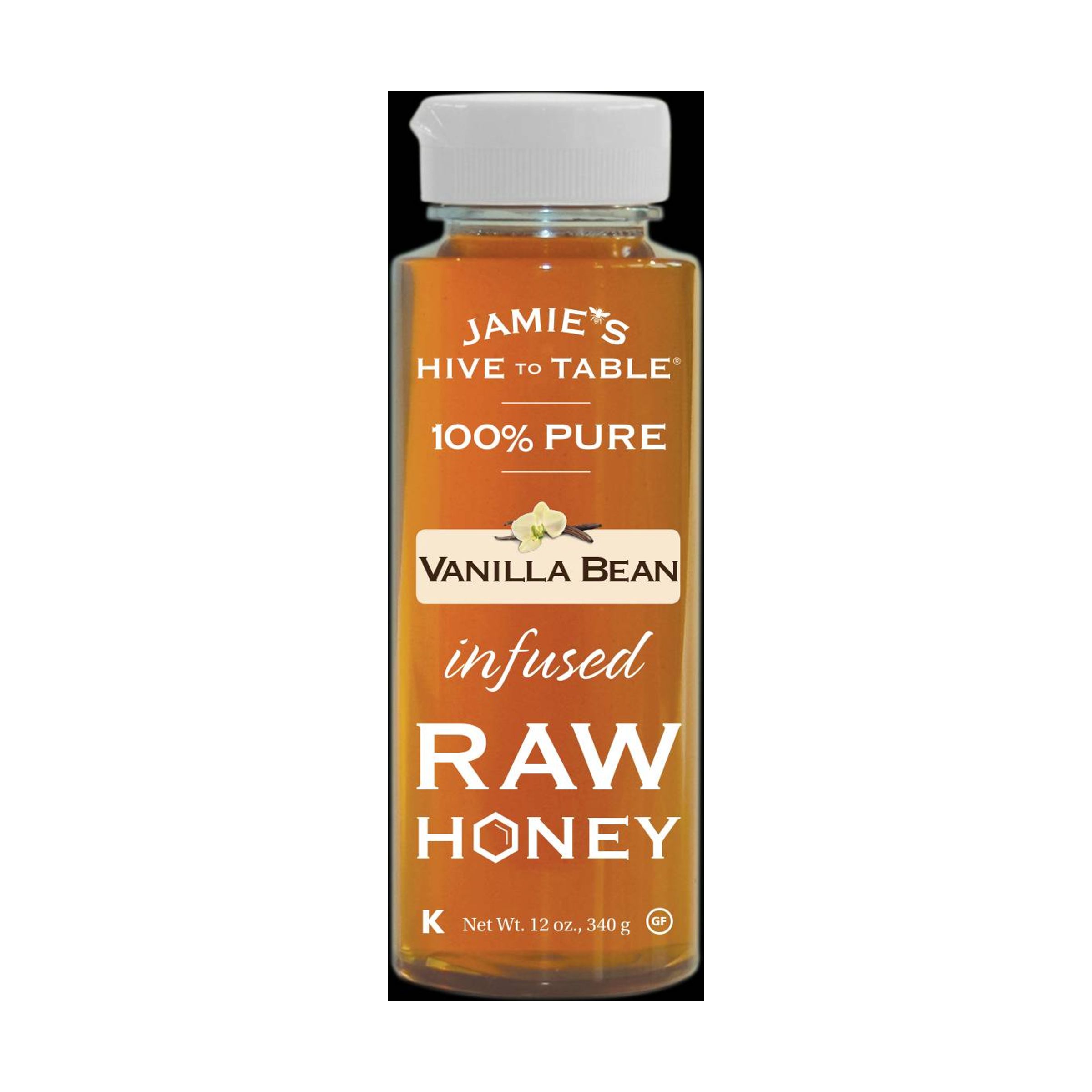 Jamie's Hive to Table Raw Infused Honey - Vanilla Bean 12oz 10194