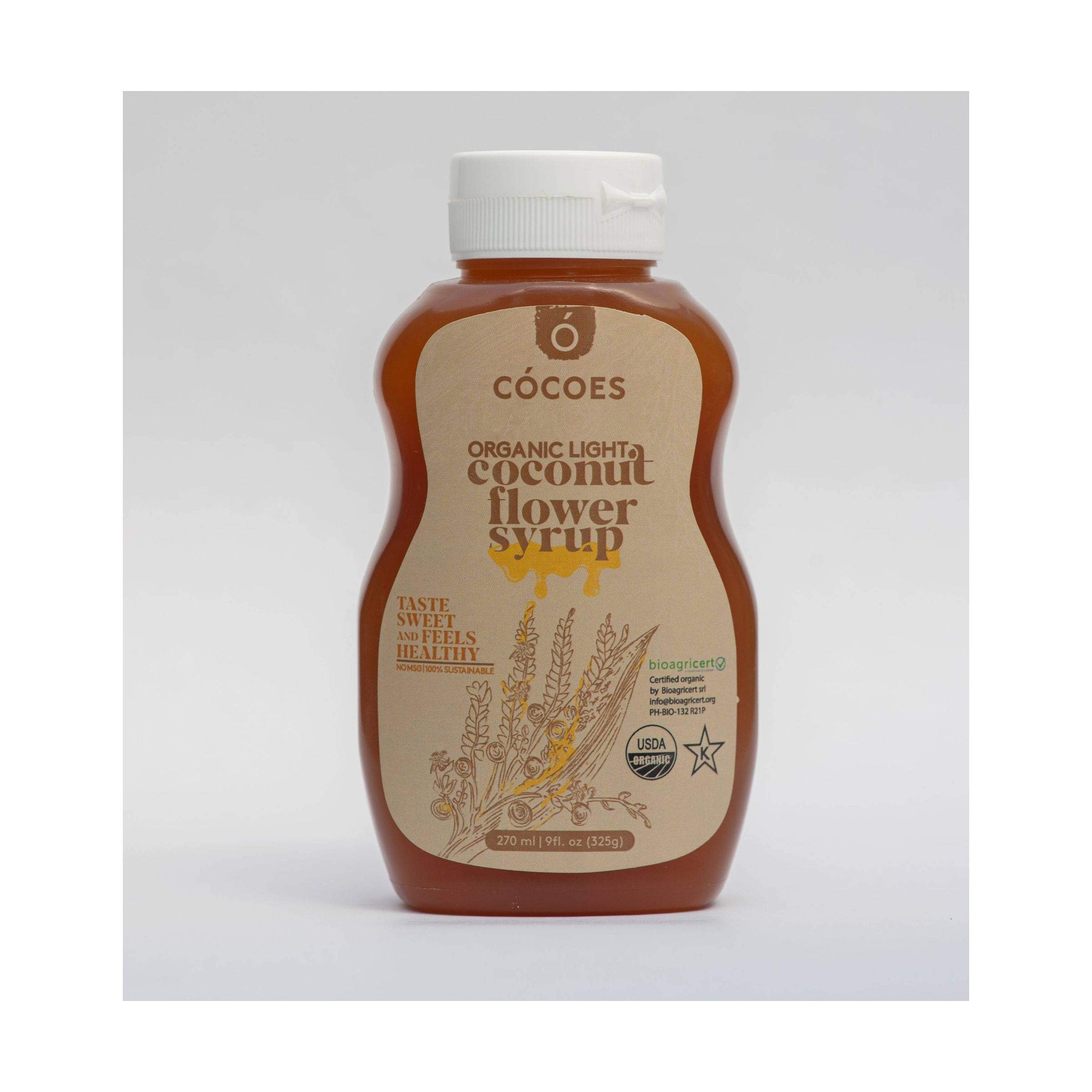 Organic Light Coconut Flower Syrup, 270ml 10358