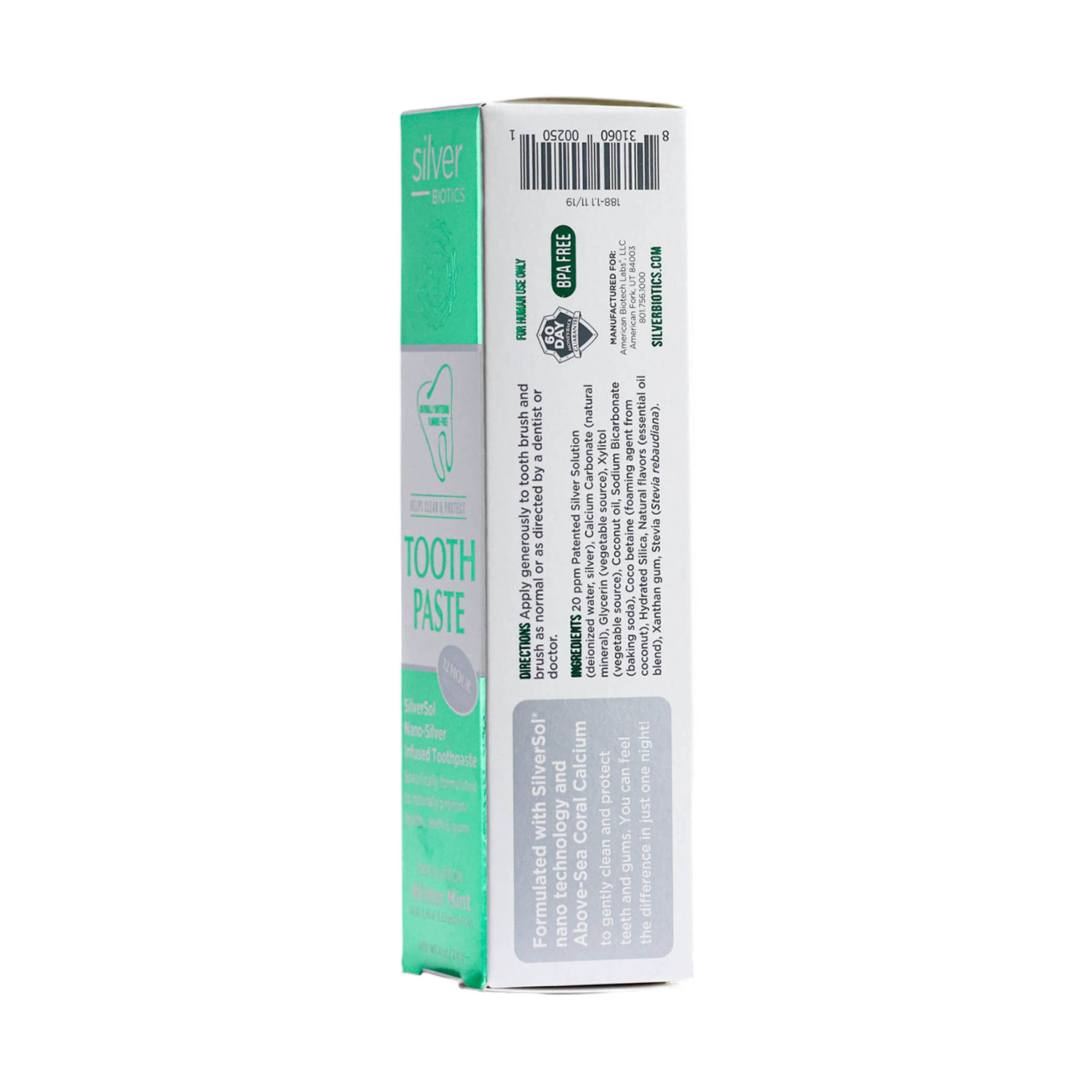 Silver Biotics Natural Whitening Coral Toothpaste 10419