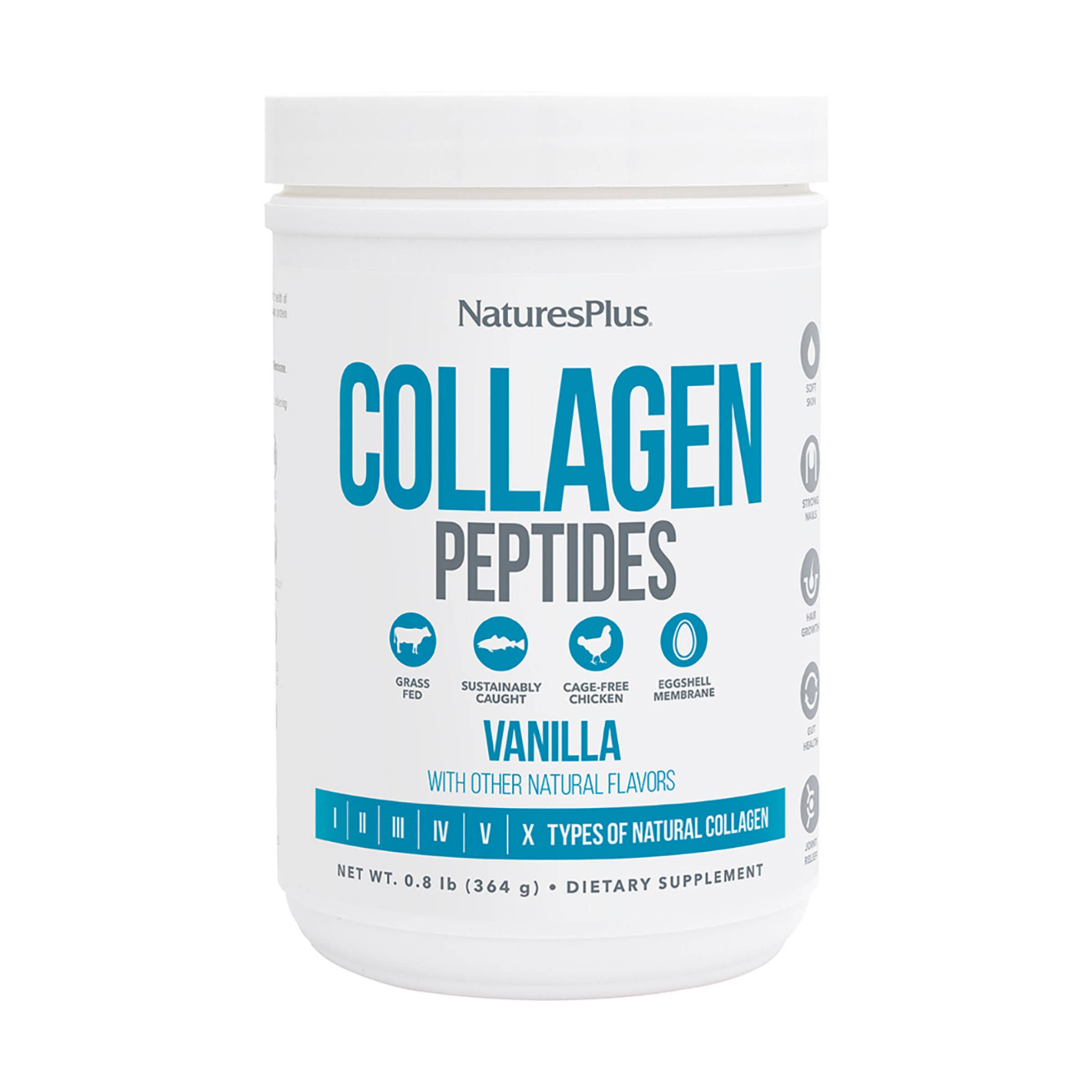 Vanilla Flavor Collagen Peptides Powder .8 LB 10475