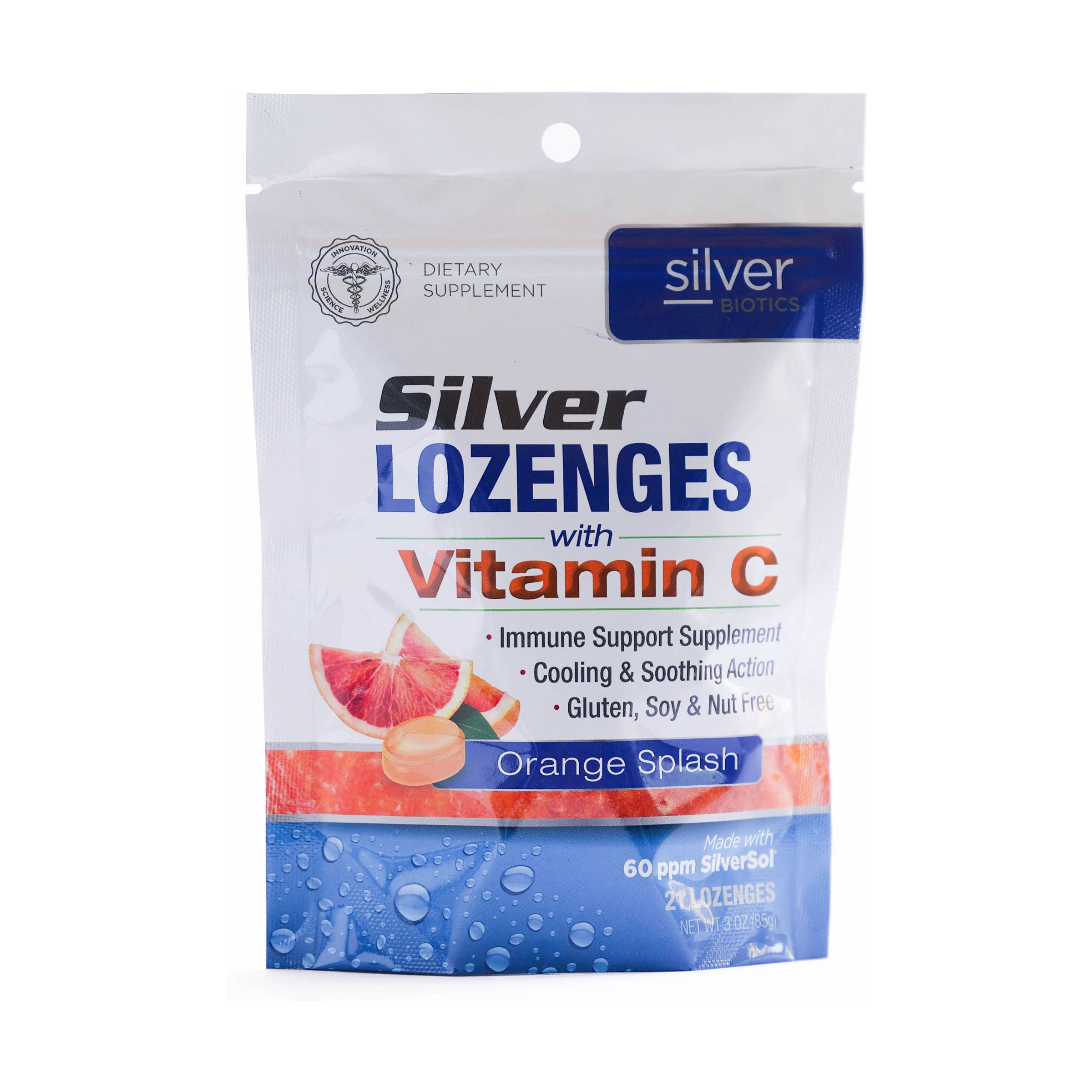 Silver Biotics Silver Lozenges with Vitamin C (21 Ct) 10495