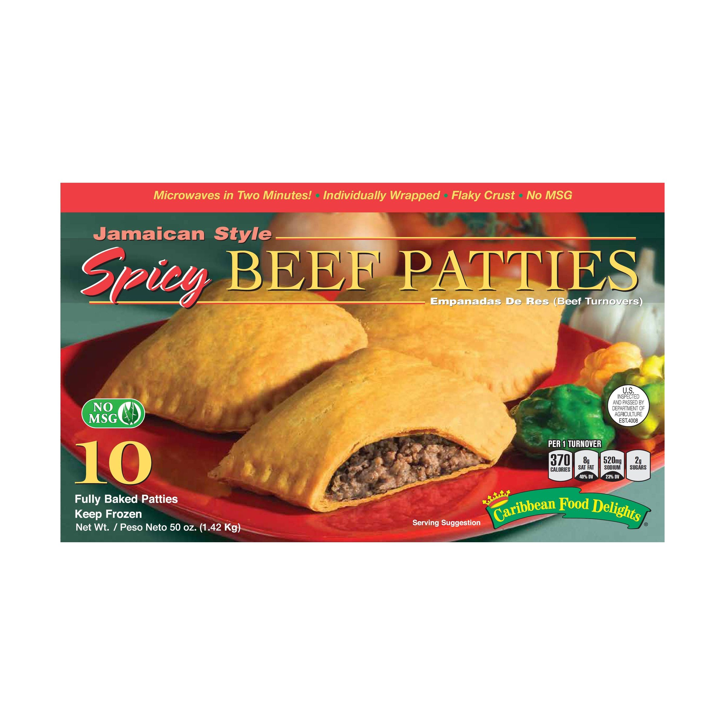 Jamaican Style Spicy Beef Patties 10554