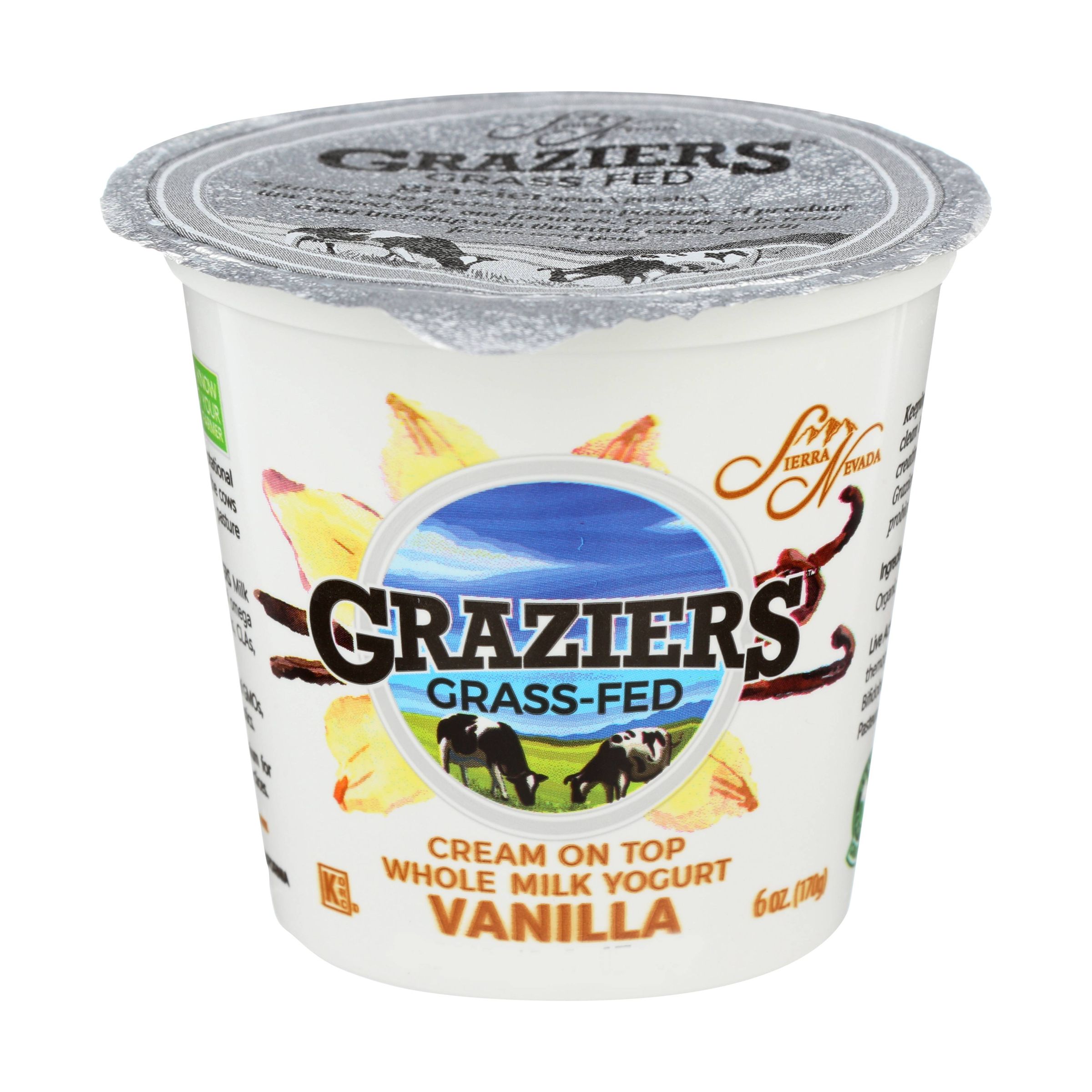 Graziers Cream on Top Whole Milk Vanilla Yogurt 10638