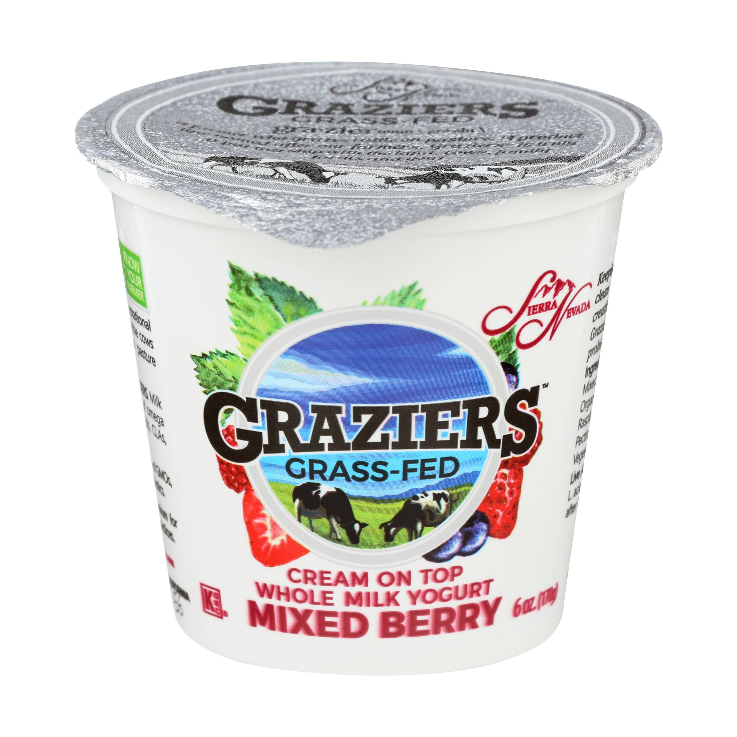 Graziers Cream on Top Whole Milk Mixed Berry Yogurt 10641