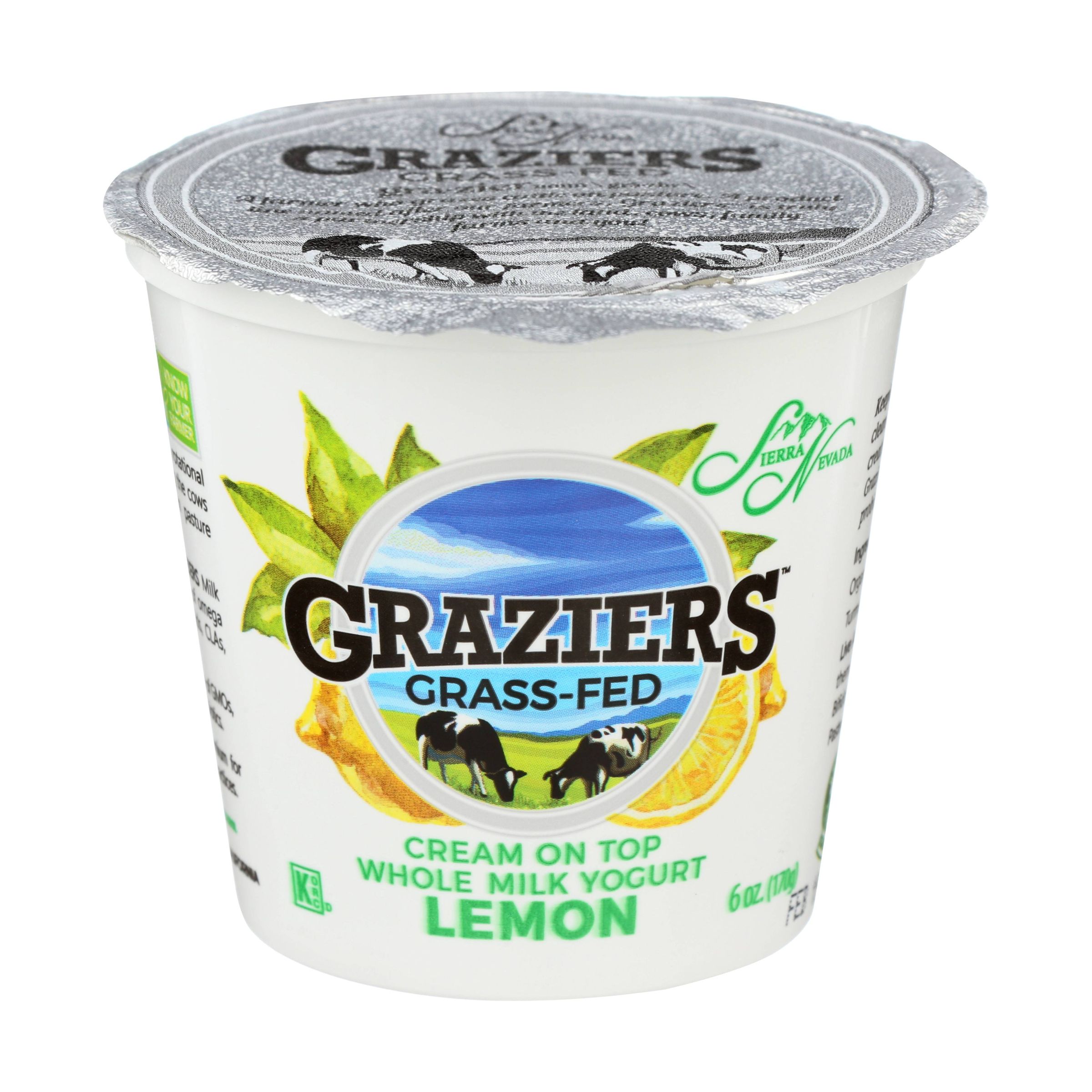 Graziers Cream on Top Whole Milk Lemon Yogurt 10642