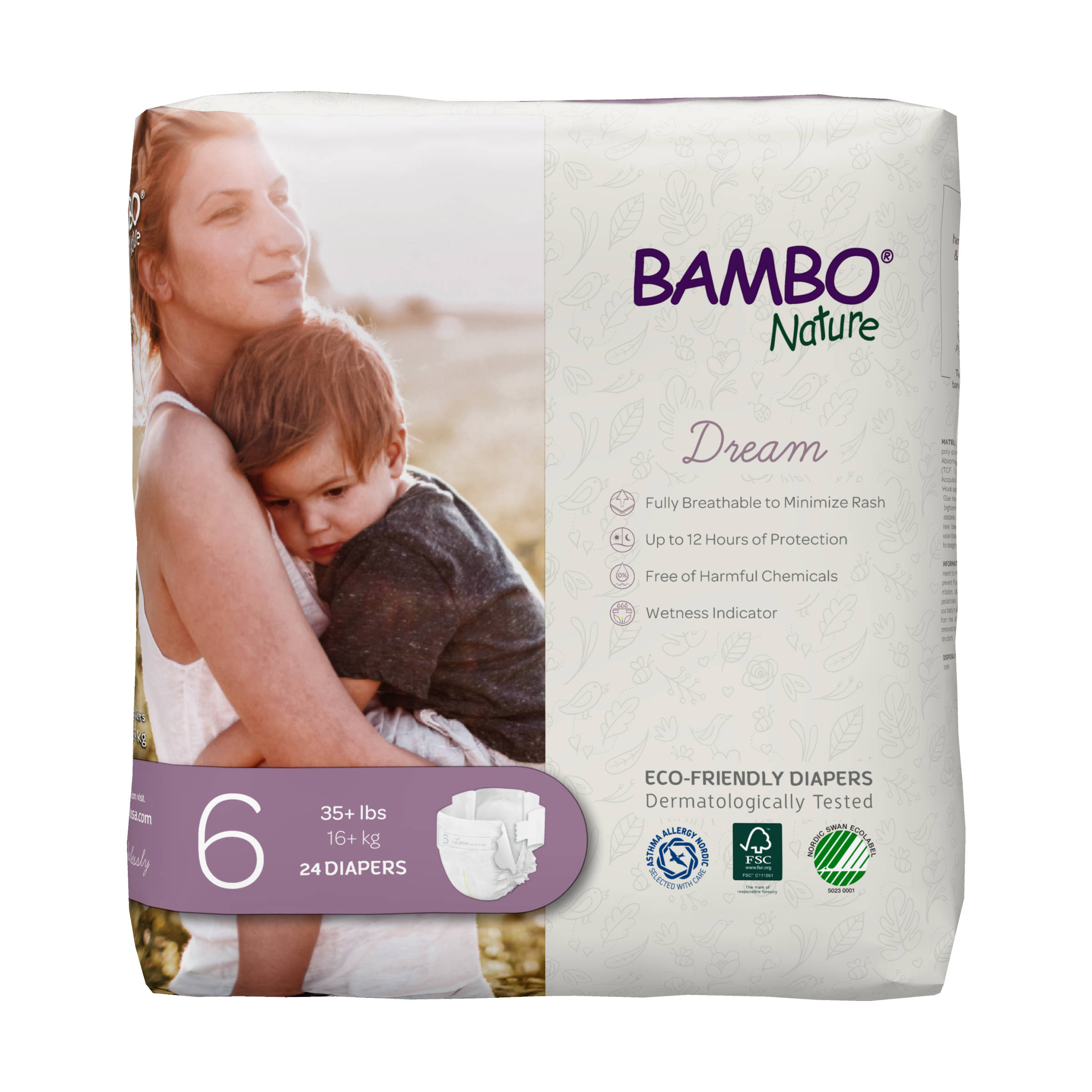 Bambo Nature Baby Diapers Size 6 4819