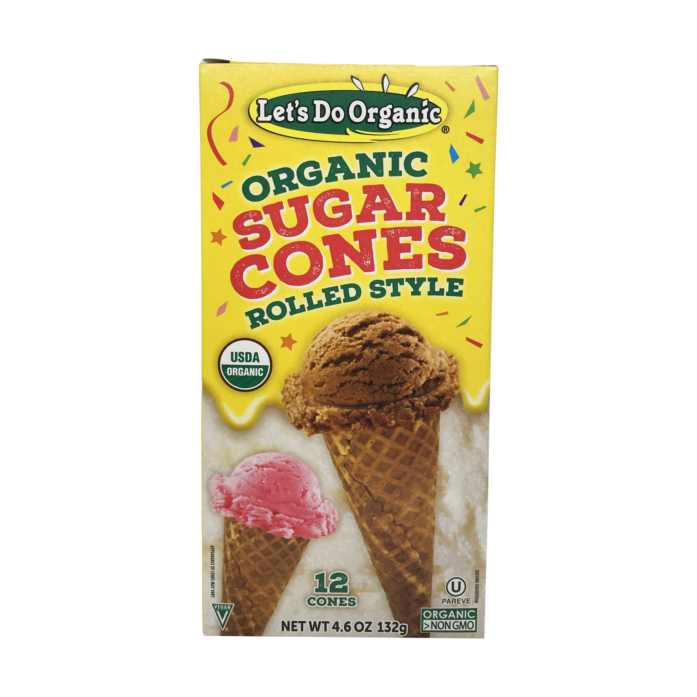 Organic Sugar Cones 4883