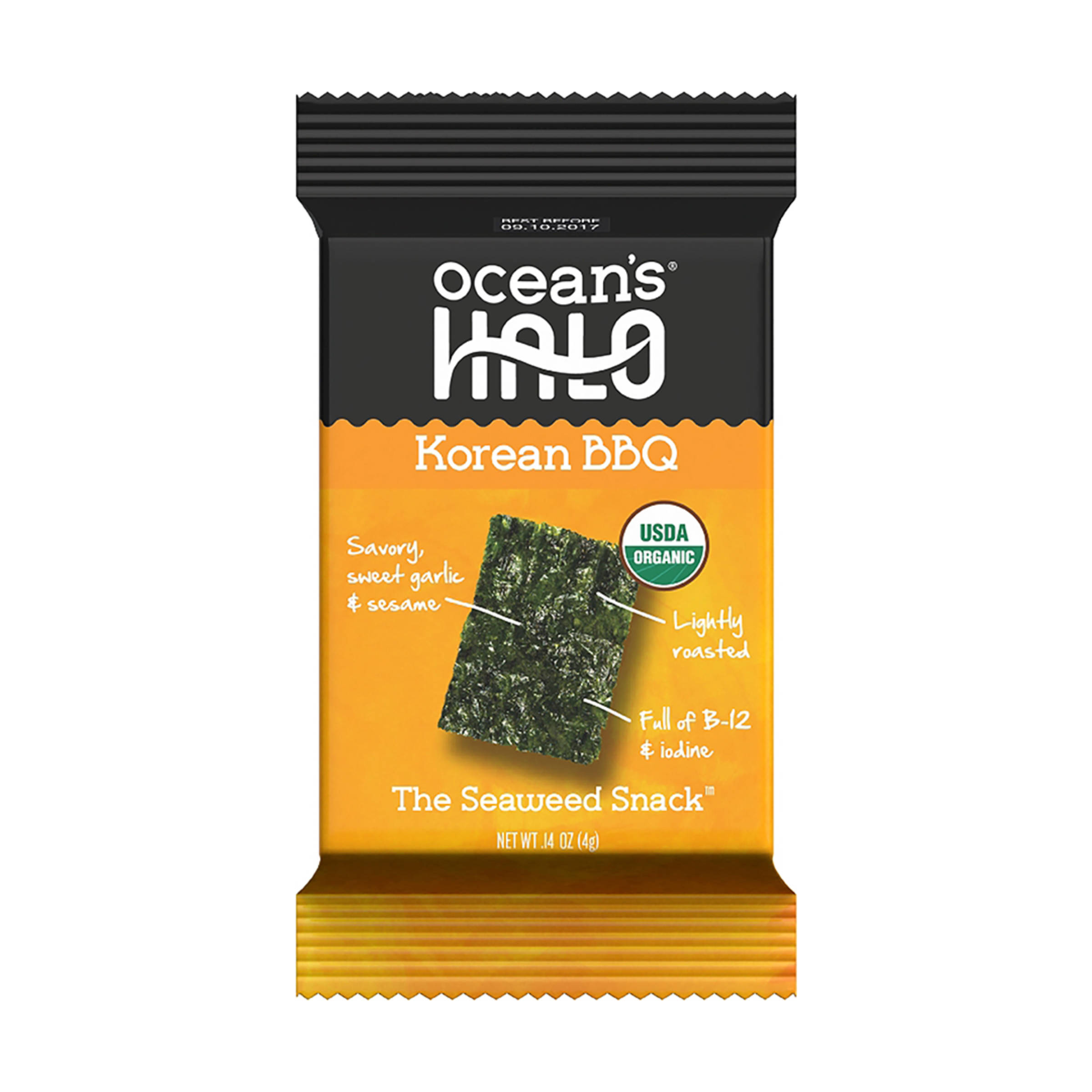 Korean BBQ Seaweed Snack, 0.14oz 4916