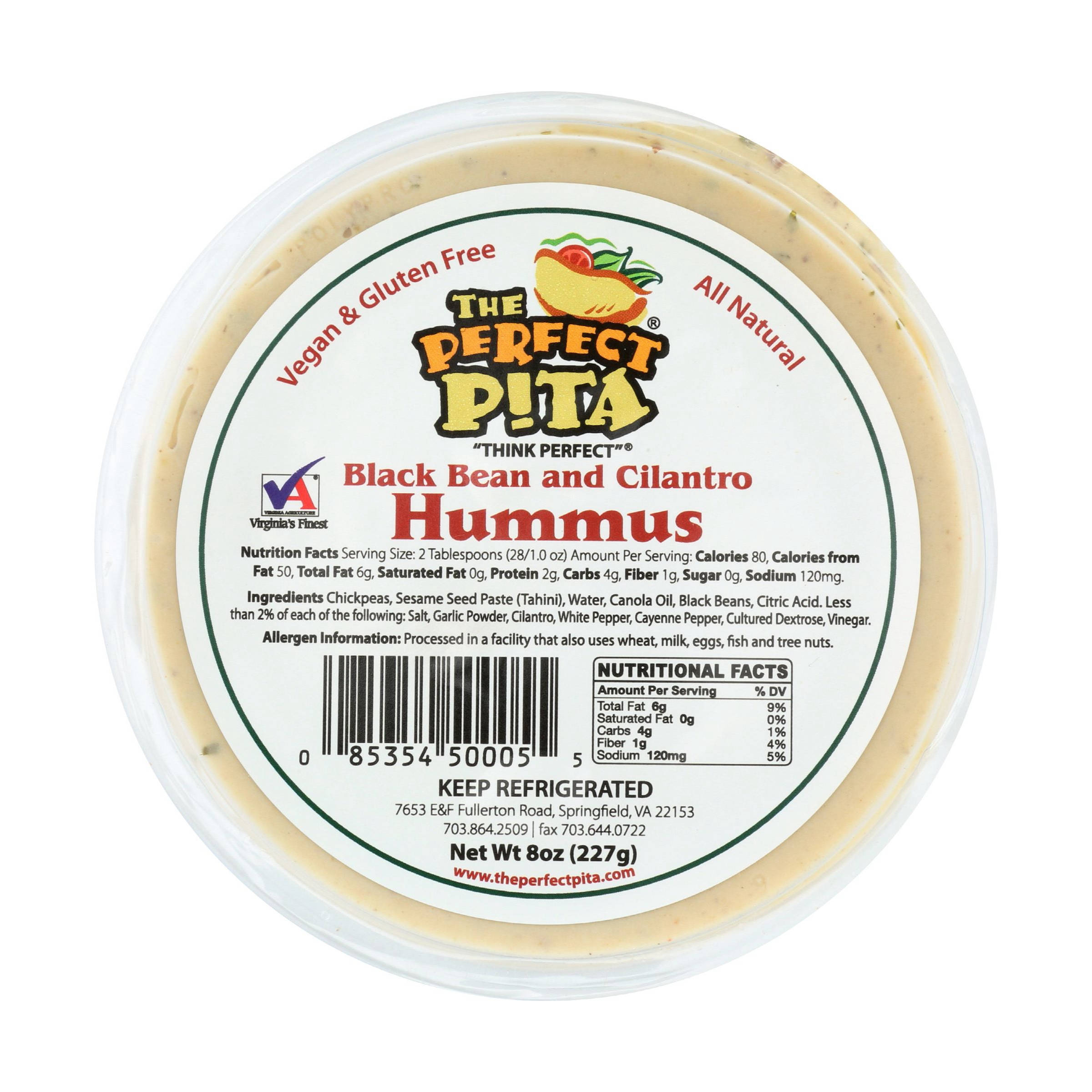 Black Bean And Cilantro Hummus 6339