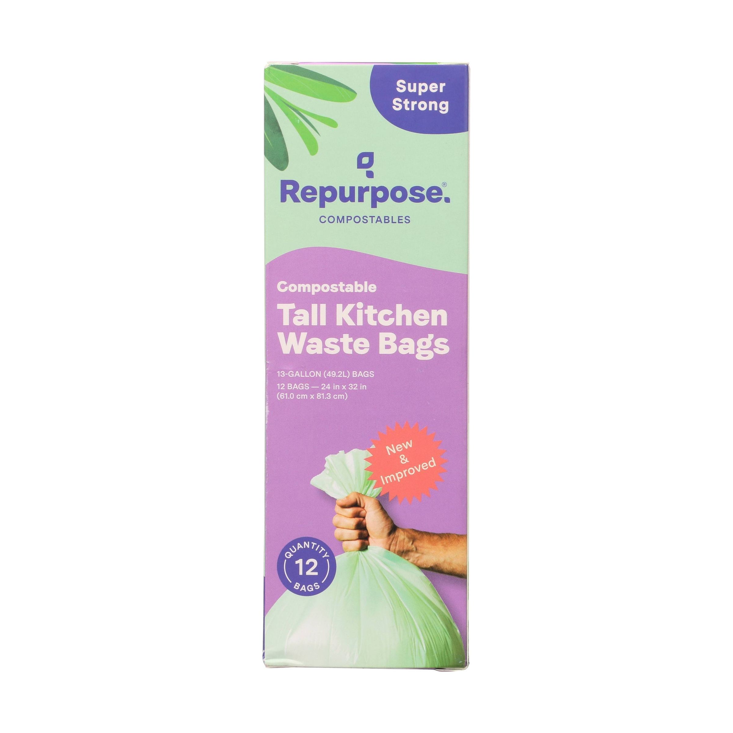 Repurpose - Compostable Tall Kitchen Bags 13 Gallon 7443