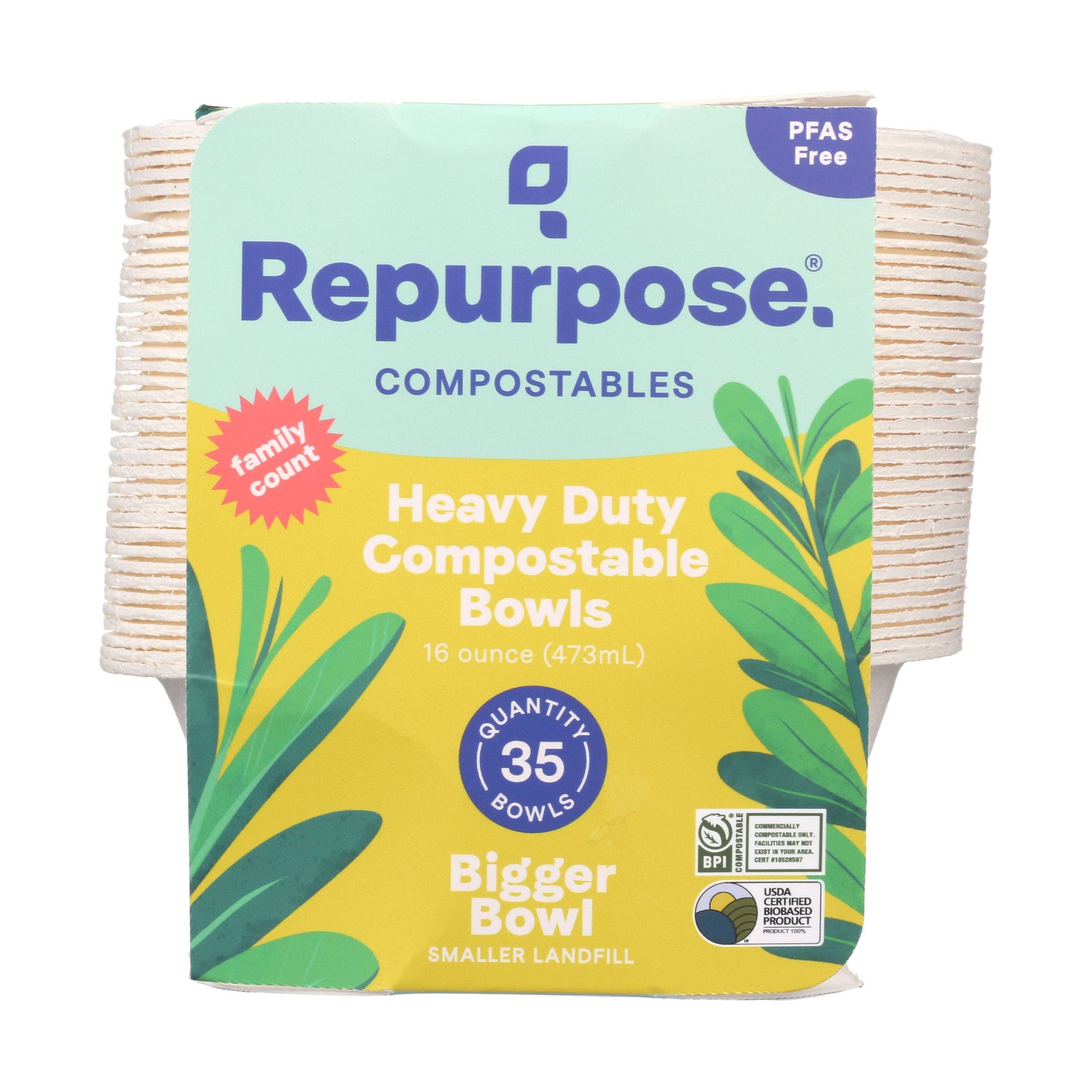 Repurpose Compostable Bowls 16 Oz, 35 CT 7445