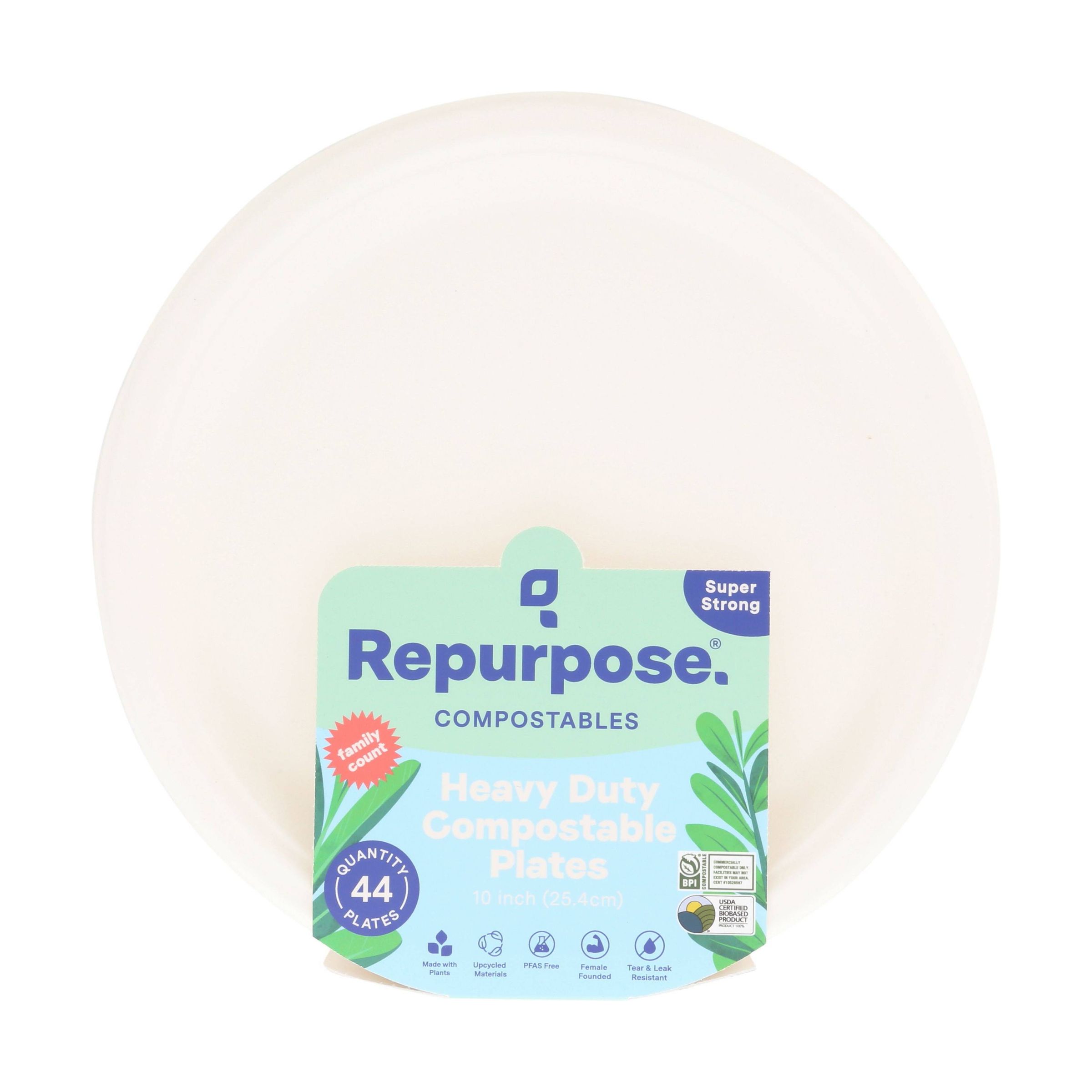 Repurpose Compostable Plates 10 Inch, 44 CT 7447