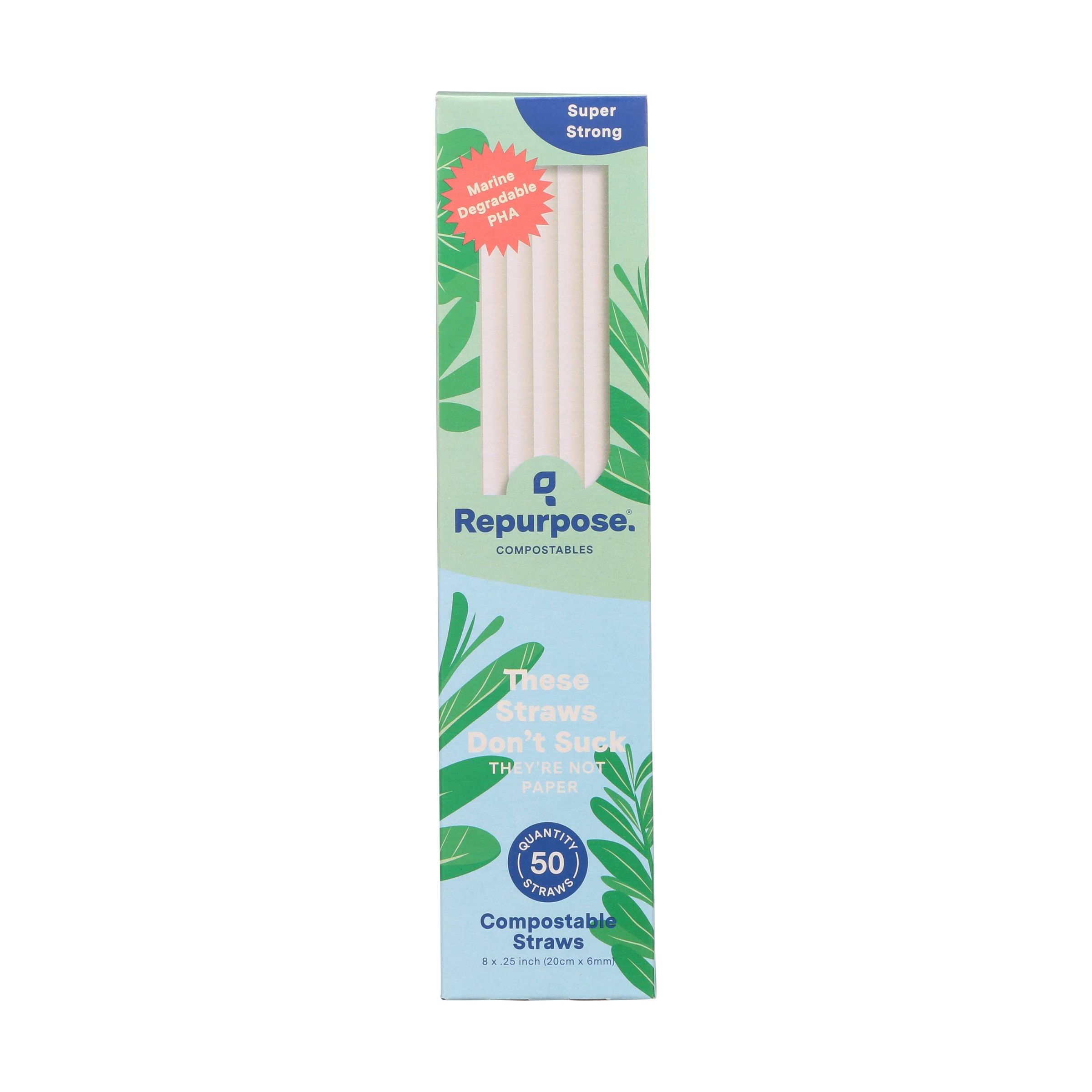 Repurpose Marine Degradable Straws, 50 CT 7450