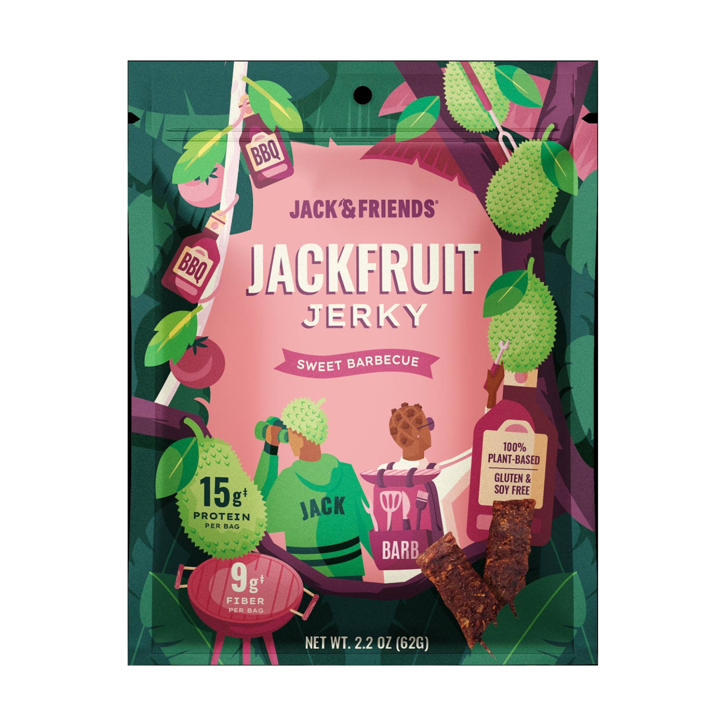 Jack & Barb (Sweet Barbecue) Jackfruit Jerky 8555