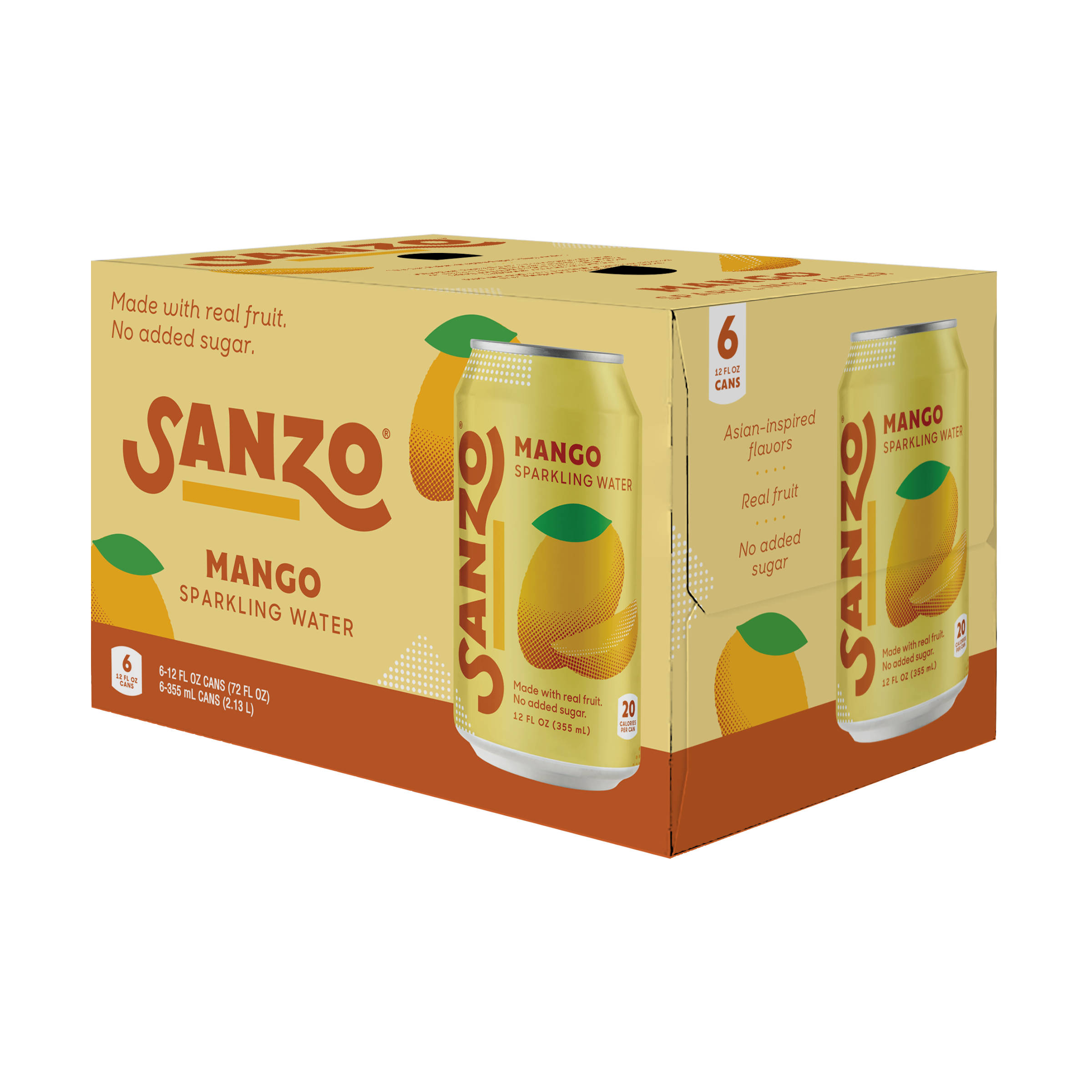 Mango sparkling water (6-pack) 9090