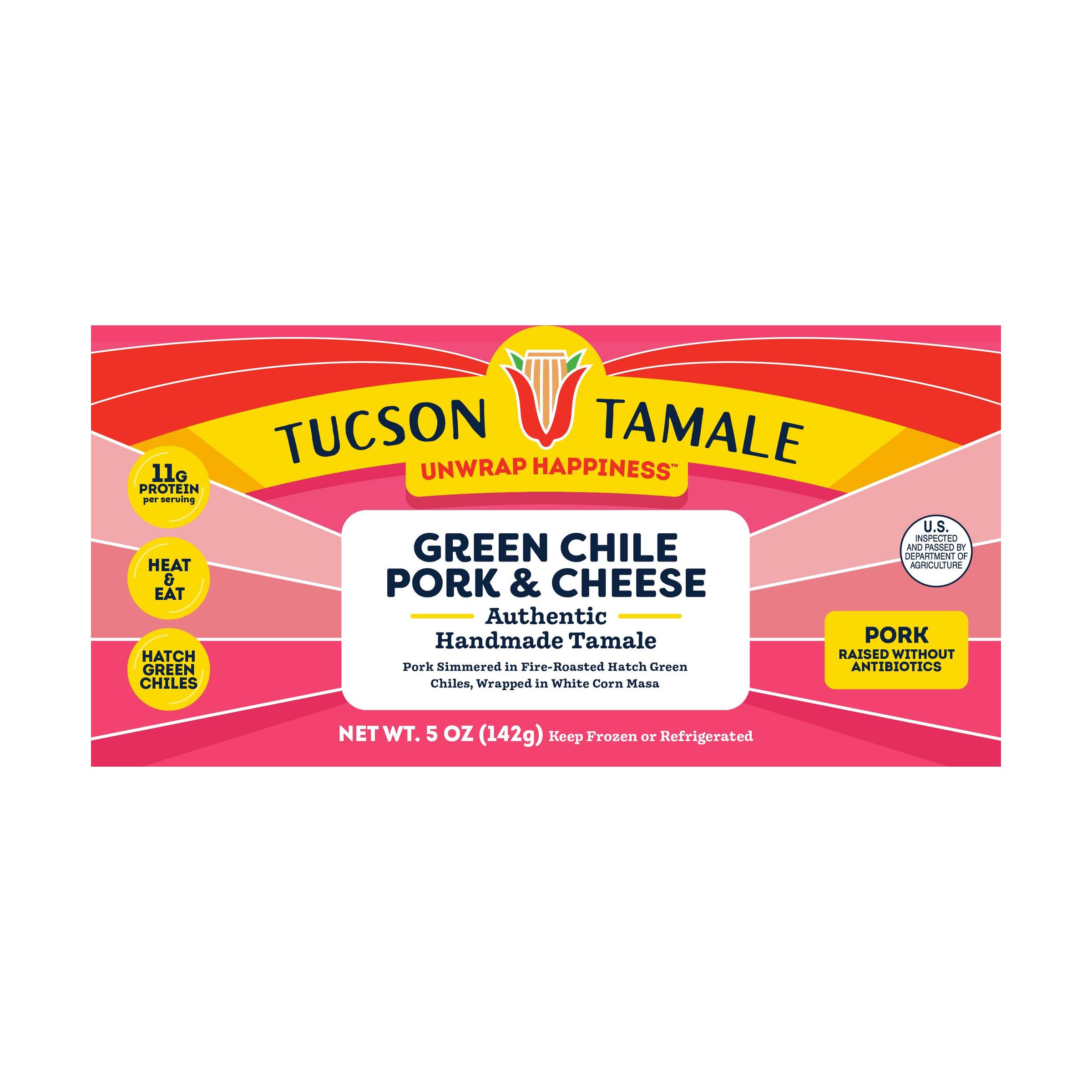 Green Chile Pork & Cheese Tamale 9709