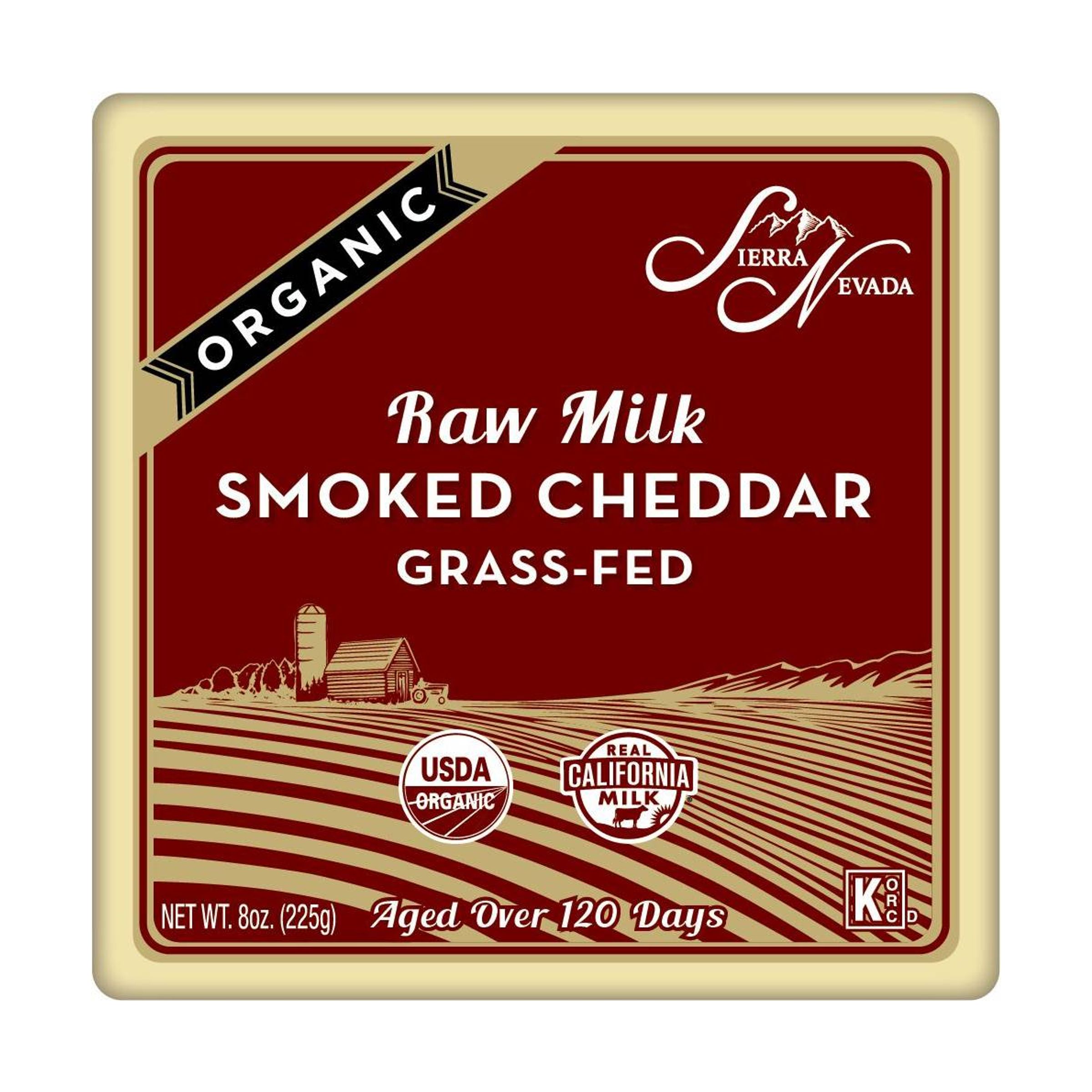 Raw Organic Smoked Cheddar 9839