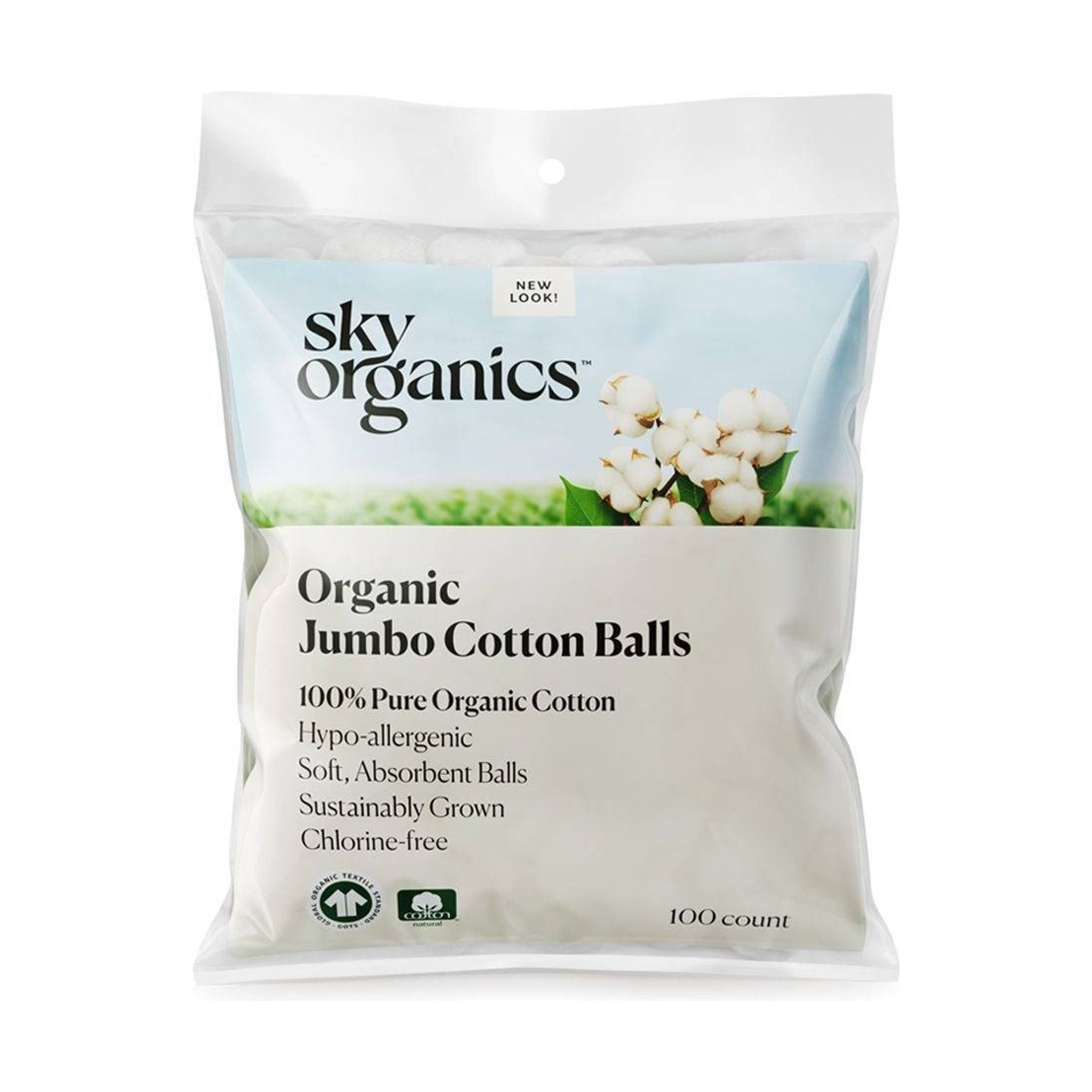 Organic Jumbo Cotton Balls 100ct 9900