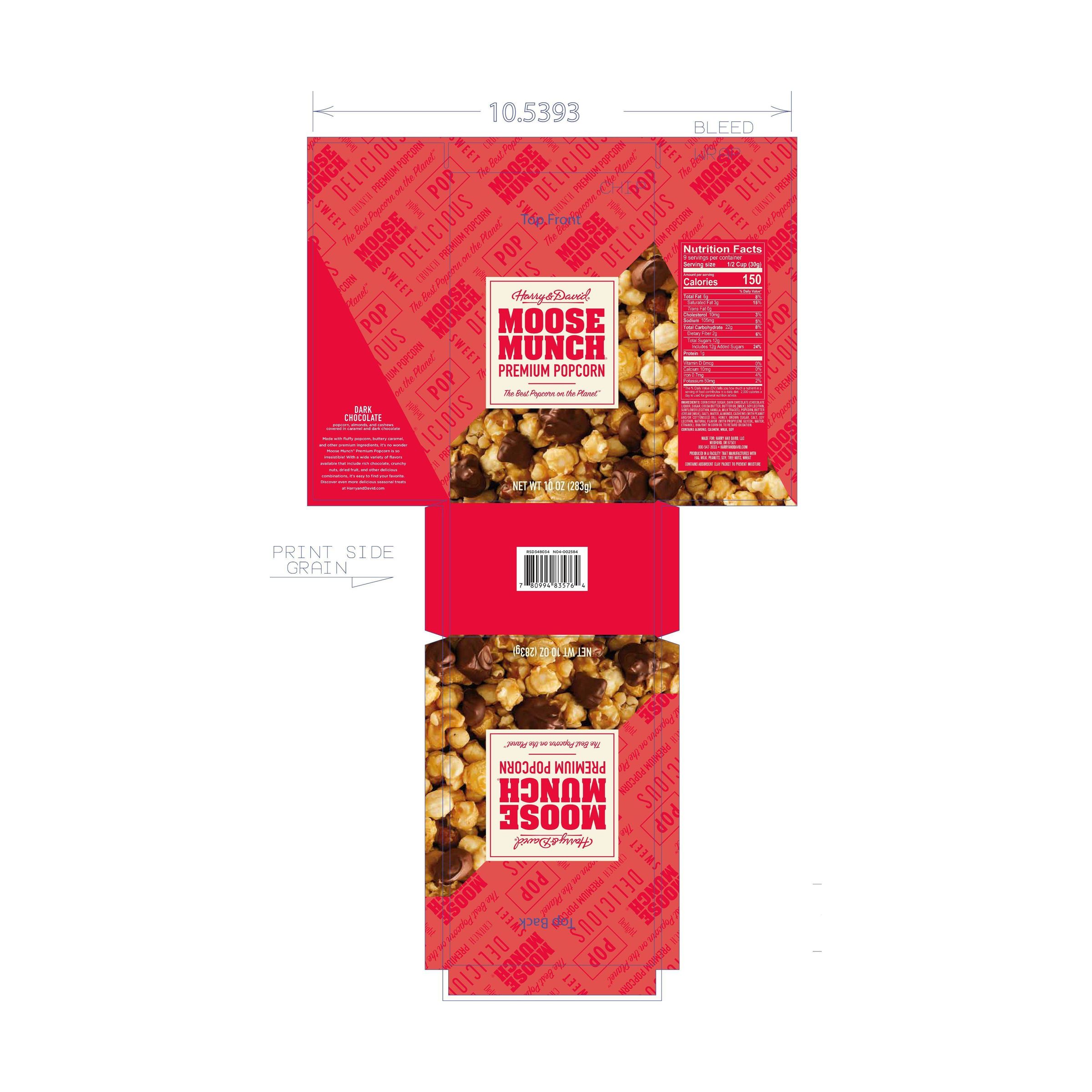 Moose Munch® 10oz Box Dark Choc 9959