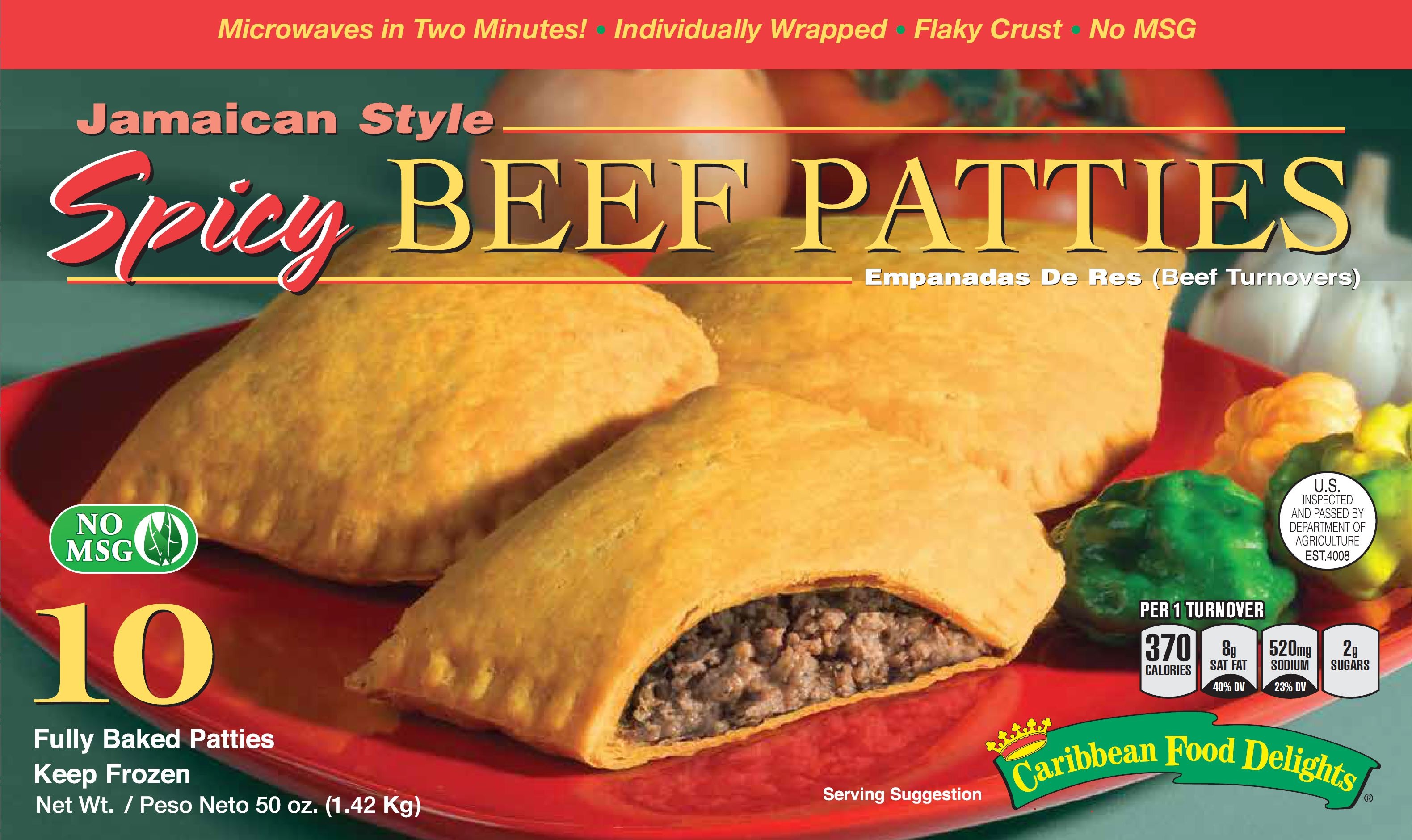 Jamaican Style Spicy Beef Patties 8853