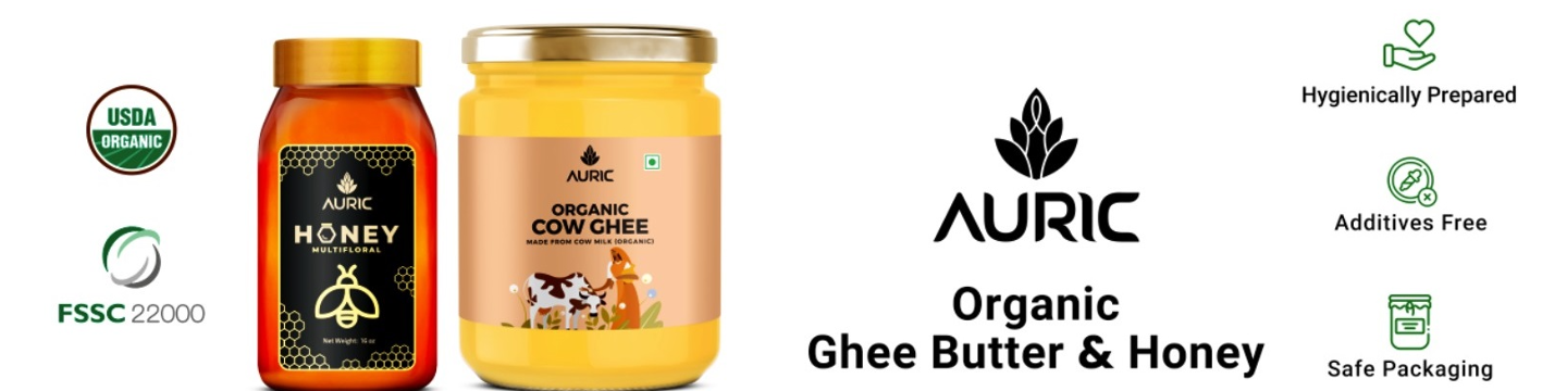 Auric Organic Ghee Butter & Organic Honey 3048