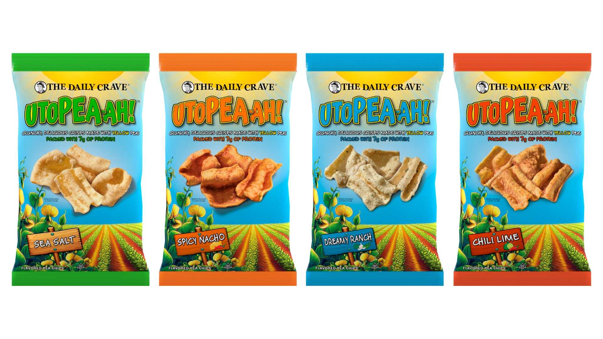 The Daily Crave Launches One of the First AI Assisted Label Designs for its New Plant-based Protein Chips, Utopea-ah!™ 148